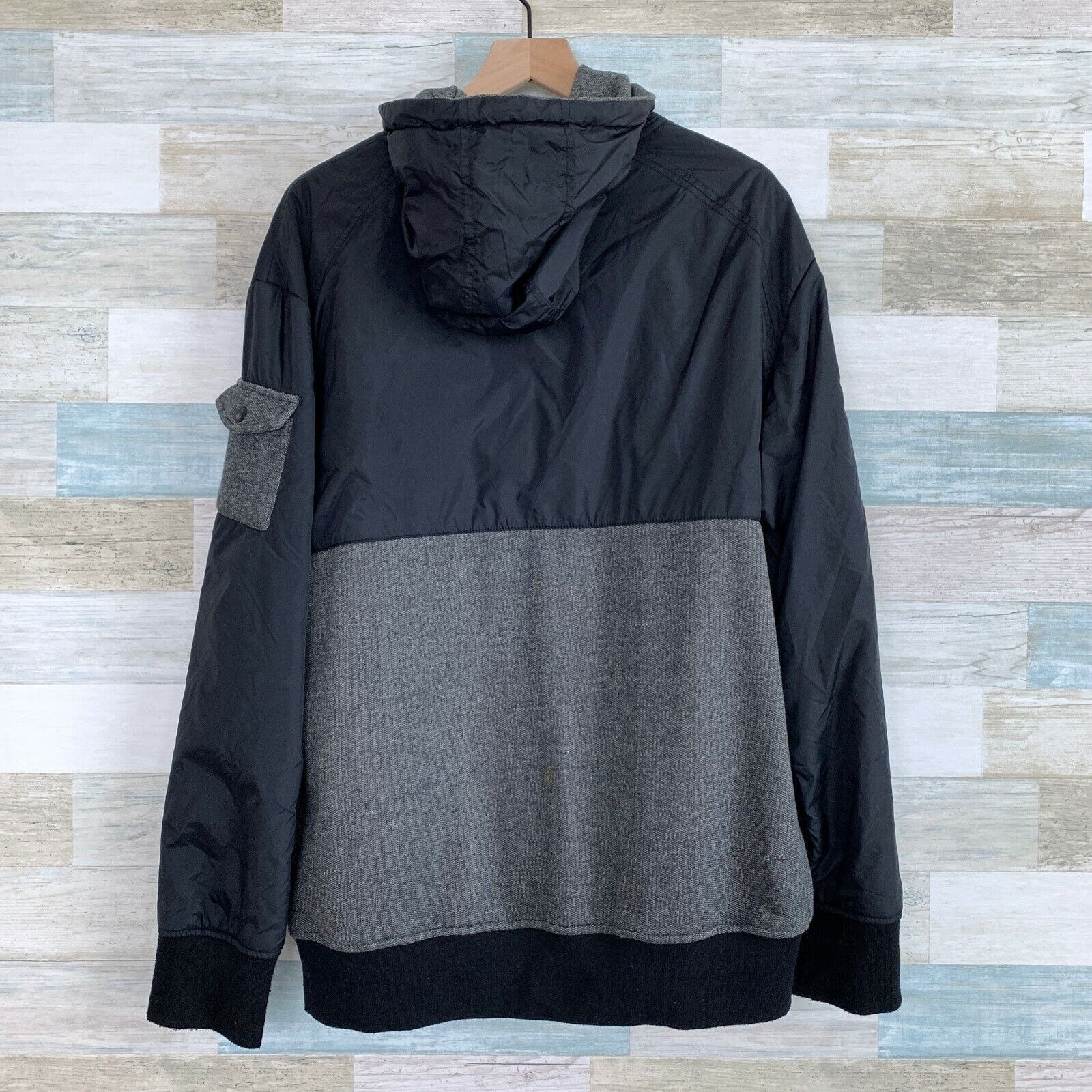 Ecko Unltd. Ecko Unltd Half Snap Button Sweatshirt Black Mens XL Size US XL / EU 56 / 4 - 4 Thumbnail