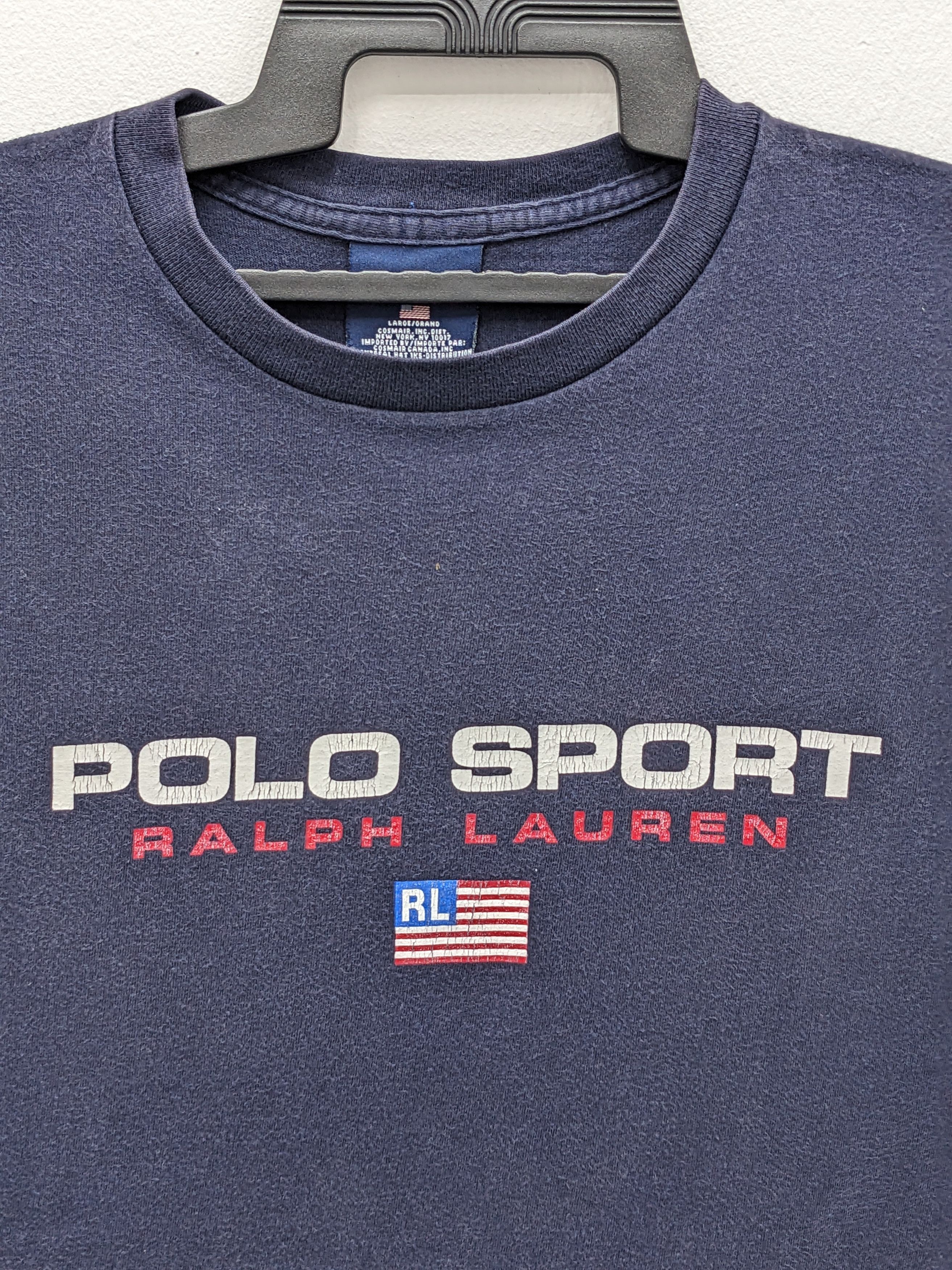 Polo Ralph Lauren Vintage Polo Ralph Lauren Polo Sport Tshirt Size US L / EU 52-54 / 3 - 3 Thumbnail