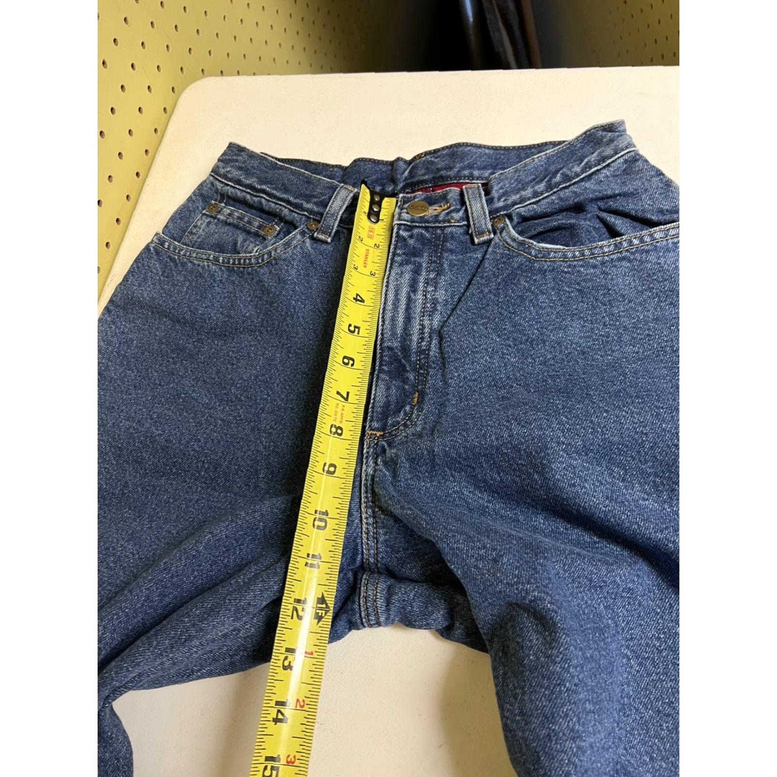 Vintage VINTAGE L.L. Bean Jeans Womens 8 Tall Fleece Lined High Waist Mom Denim Jeans Blue 100% Cotton Size 28" / US 6 / IT 42 - 7 Thumbnail