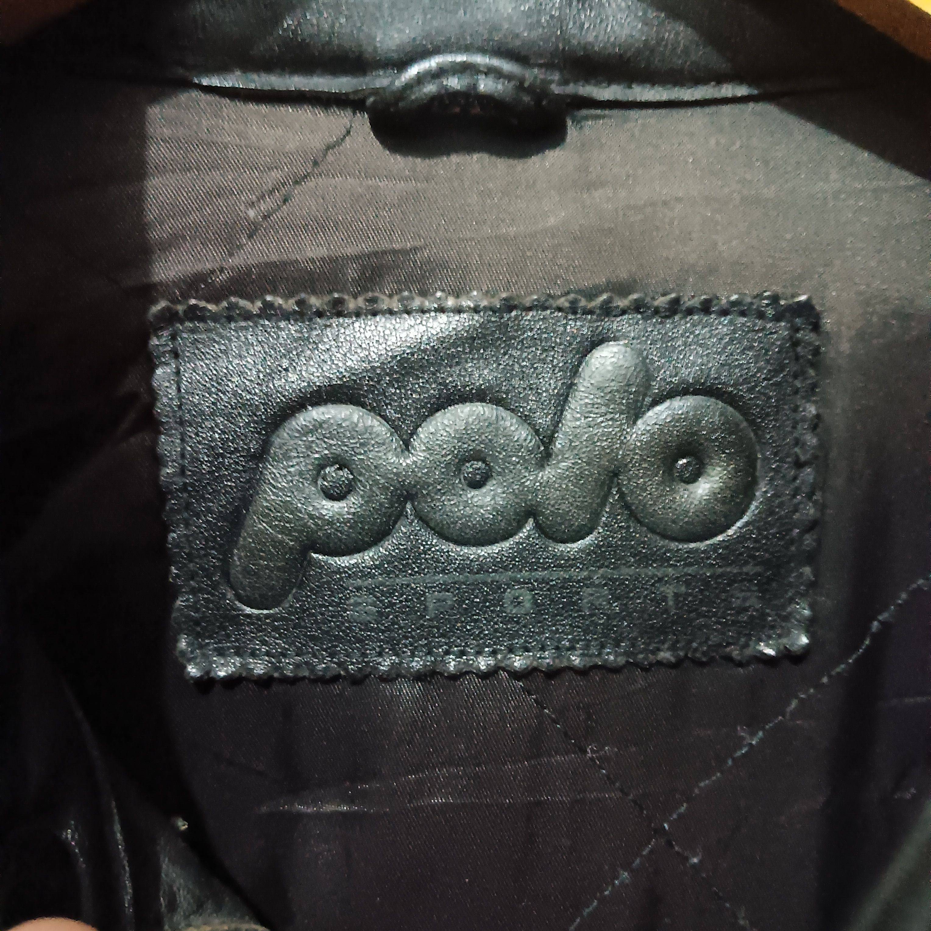 Leather vintage Polo motorrad full patch leather jacket Size US L / EU 52-54 / 3 - 7 Thumbnail