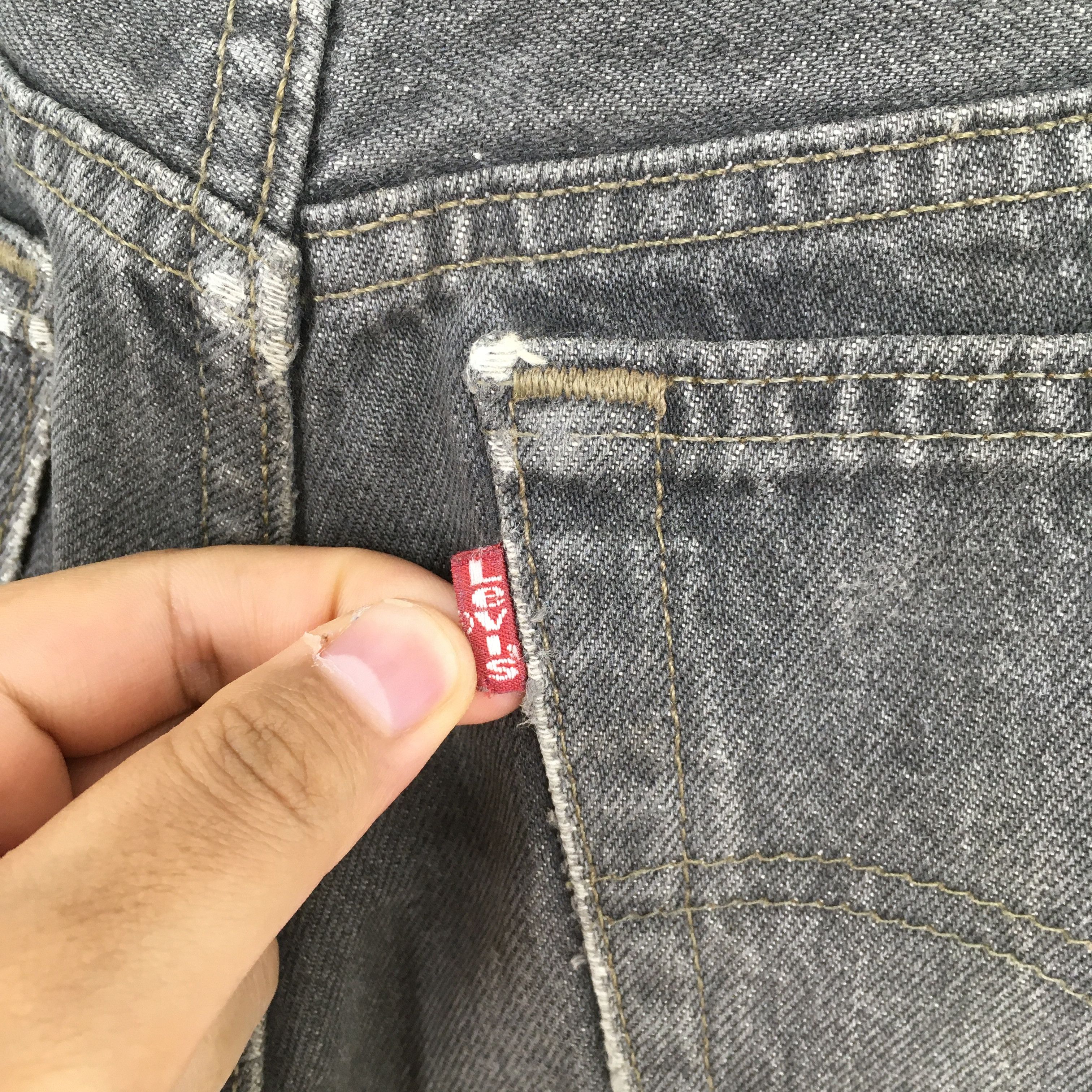 Levi's Size 29x29.5 Vintage 80s Levi's 501 Black Jeans S518 Size US 29 - 12 Thumbnail