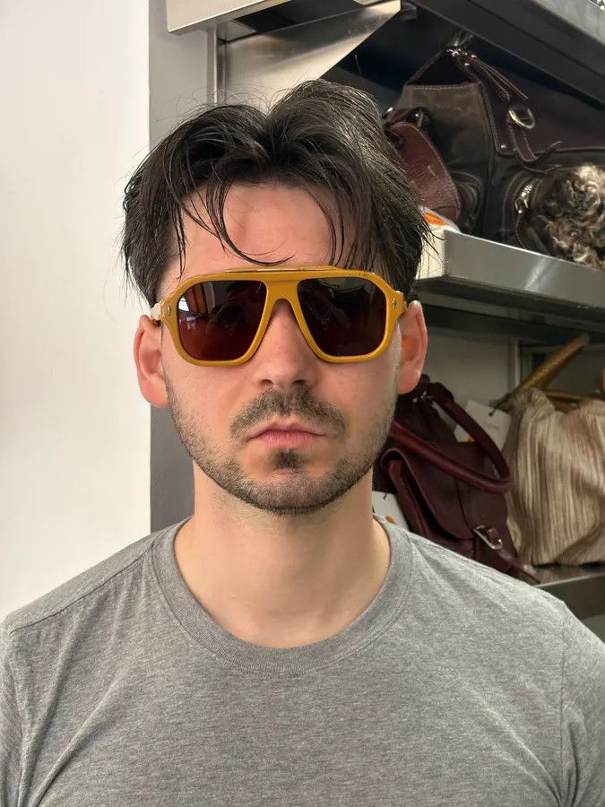 Jacques Marie Mage Jacques Marie Mage Aviator Camel Sunglasses Size ONE SIZE - 2 Thumbnail