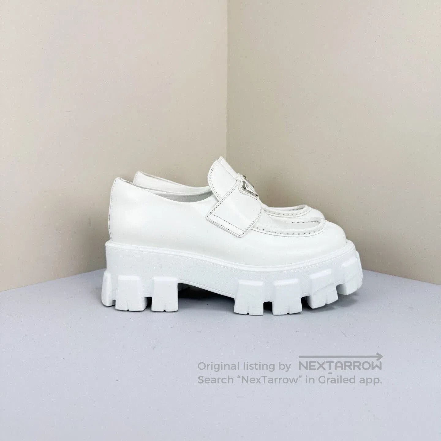 Prada prada white platform gear loafers. Size US 6 / IT 36 - 4 Thumbnail