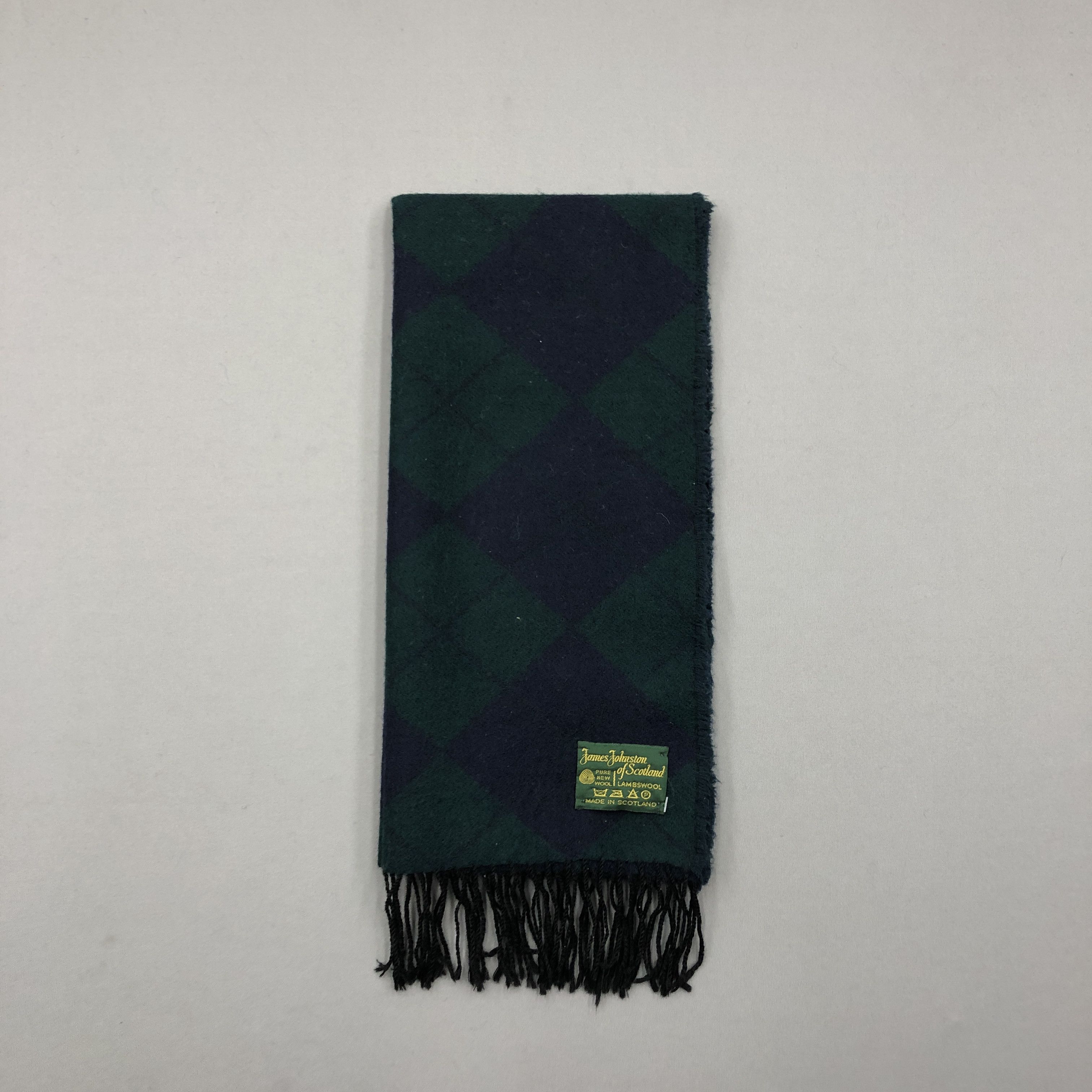 Johnstons Of Elgin Vintage James Johnston Scarf Muffler Wool Cashmere Scarves Size ONE SIZE - 3 Thumbnail