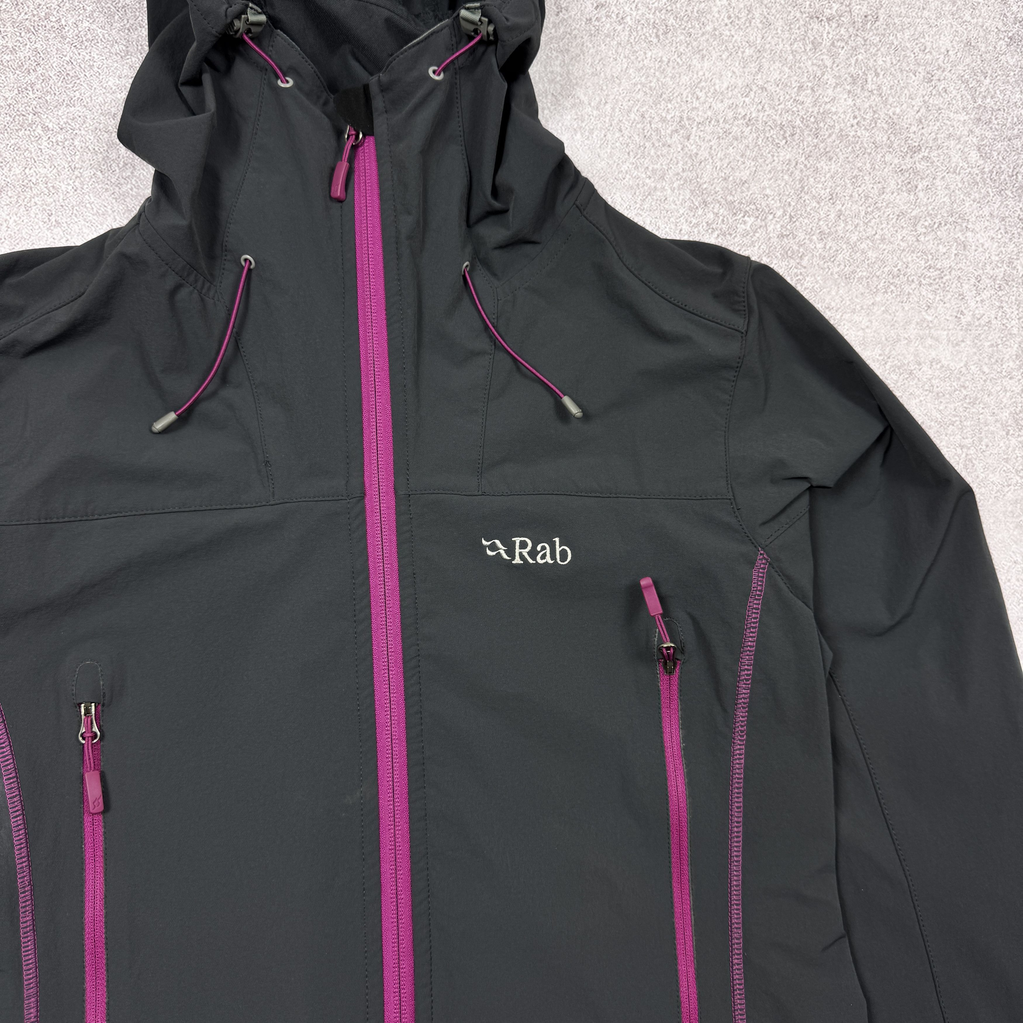 Rab Women`s RAB SAWTOOTH HOODIE GRAY RAIN JACKET SIZE S / 38 Size S / US 4 / IT 40 - 5 Thumbnail