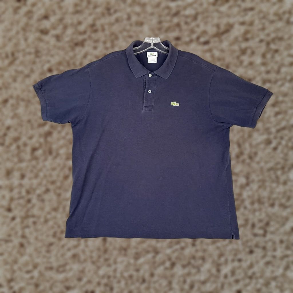 Lacoste Lacoste Polo Shirt Men Short Sleeve 100% Cotton Blue Slim Regular Size 7 Adult M Mens Polo Shirt 1990s Theme not applicable Size US M / EU 48-50 / 2 - 1 Thumbnail