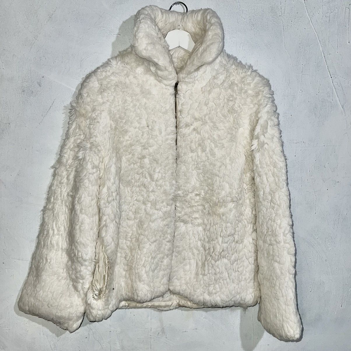 image of Vintage 21X25 White Stag Zip Up Sherpa Jacket, Women's (Size Large)