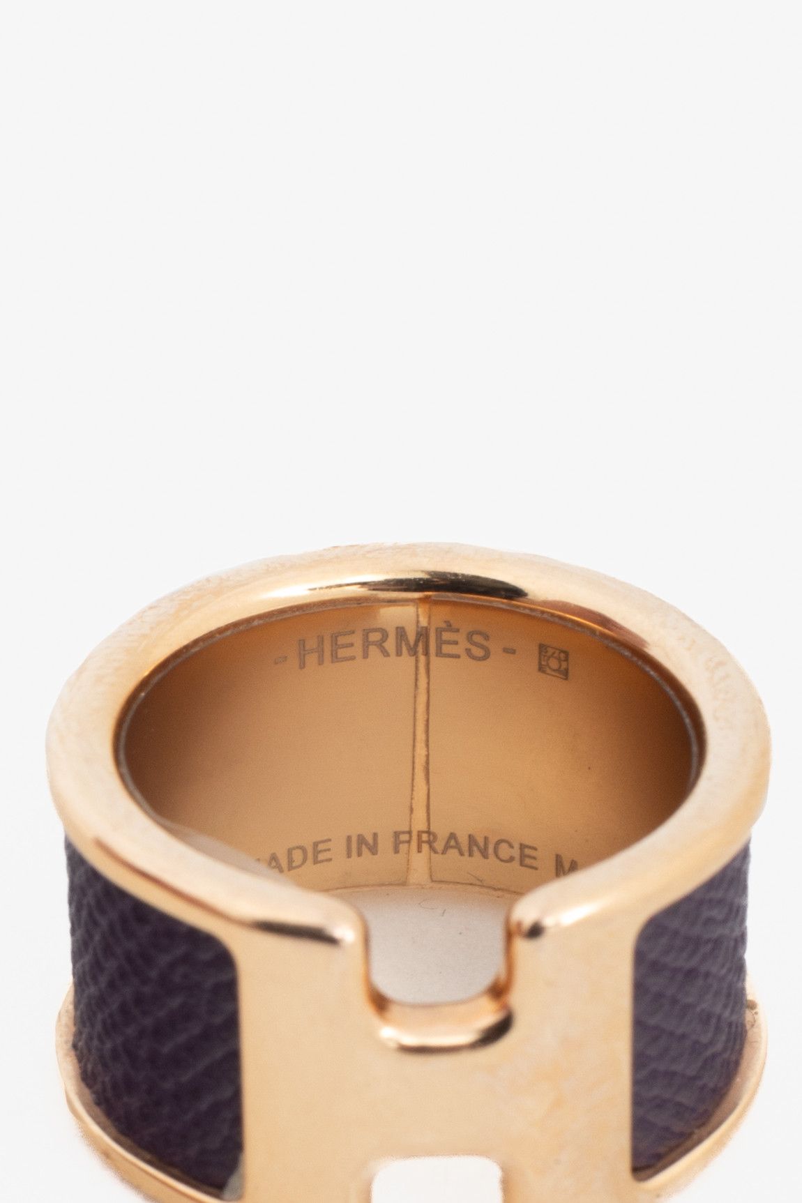 Hermes Hermes Olympe Large Model Cassis Madame Calfskin GHW Ring Size ONE SIZE - 3 Thumbnail