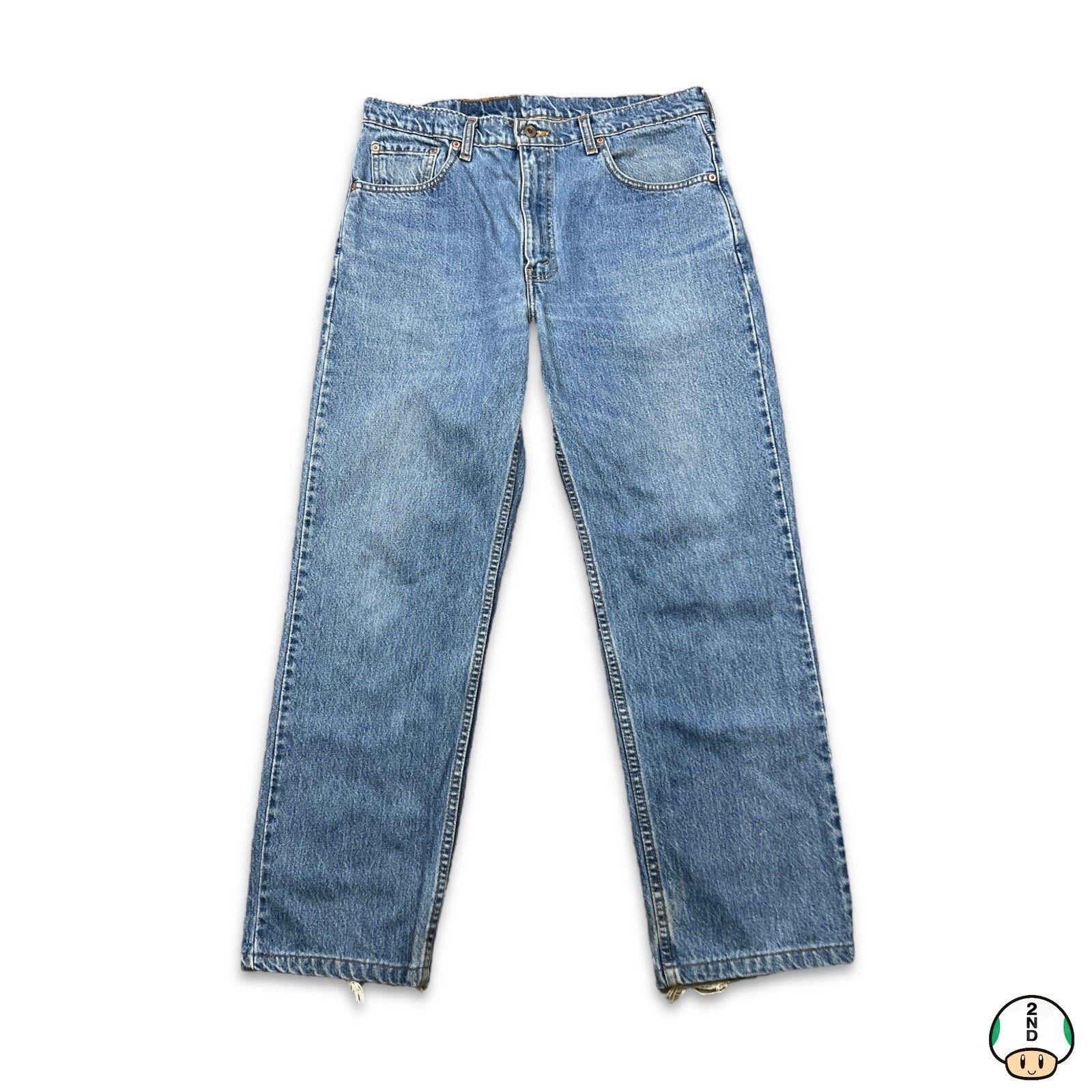 Vintage Levi's 516 Jeans 34x29 Slim Straight 90s Denim Pants