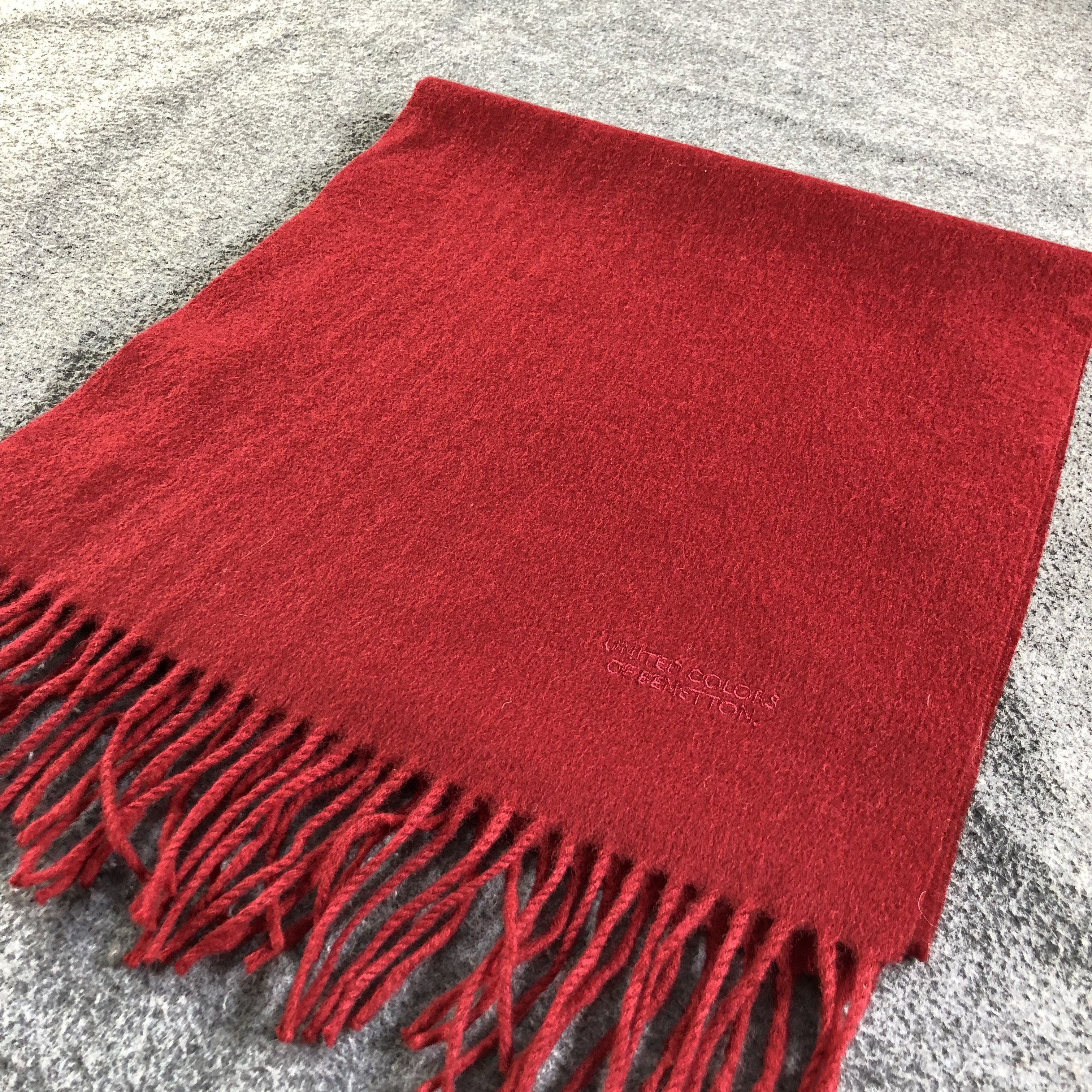 United Colors Of Benetton United Colors Of Benetton Wool Scarf Muffler V1812 Size ONE SIZE - 3 Thumbnail