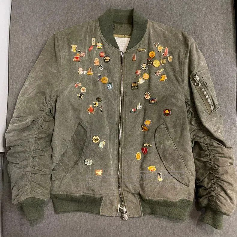 READYMADE Readymade MA1 Bomber Jacket with Patches. Size US L / EU 52-54 / 3 - 1 Thumbnail