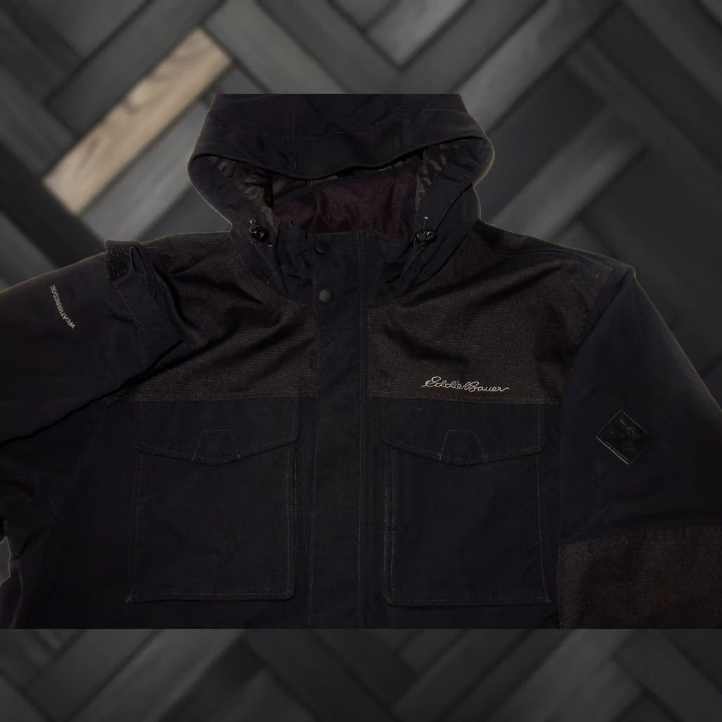 Eddie Bauer Eddie Bauer Jacket Weatheredge Nylon Bomber Mens XL Black Size US XL / EU 56 / 4 - 1 Thumbnail