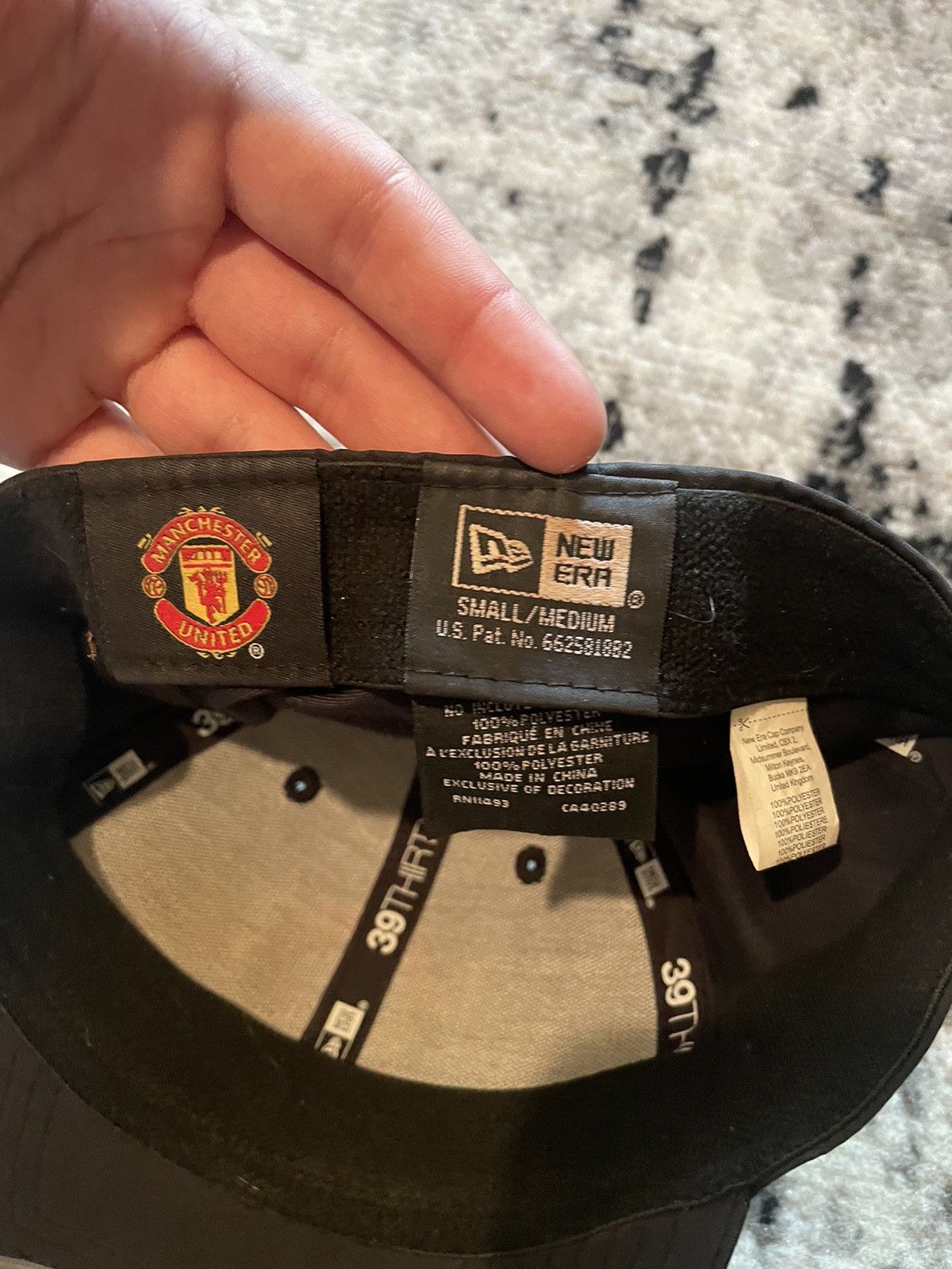 New Era × Vintage Vintage Manchester United Cap Streetwear Hype Y2k Black Size ONE SIZE - 6 Thumbnail