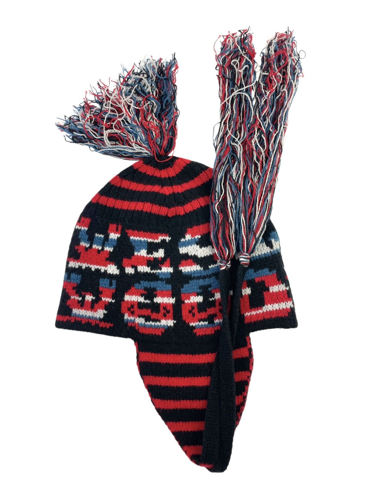 Vivienne Westwood Orb Knit Spell Out Earflap Beanie Size ONE SIZE - 8 Thumbnail