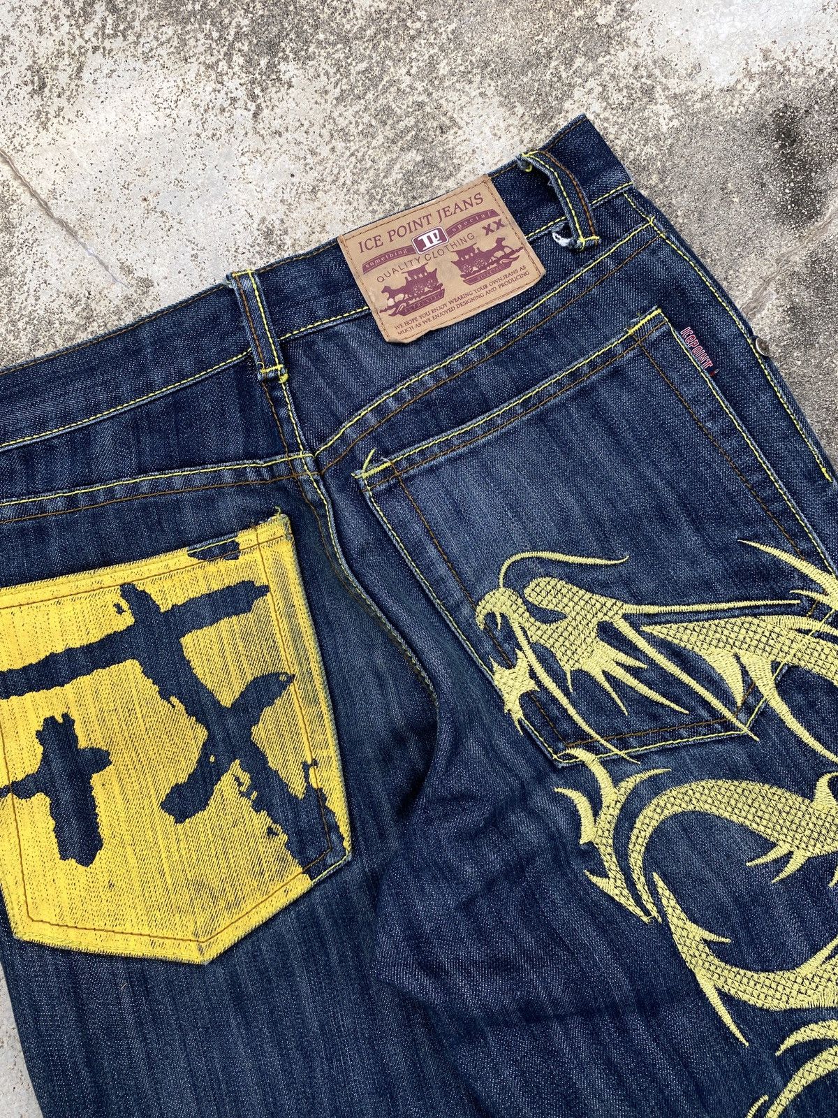 Japanese Brand Uce Point Dragon jeans Size US 29 - 3 Thumbnail