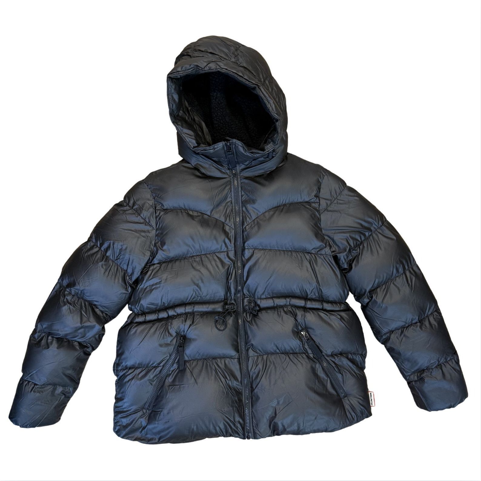 Hunter HUNTER A-Line Puffer Coat Black EUC $250 M Size M / US 6-8 / IT 42-44 - 2 Thumbnail
