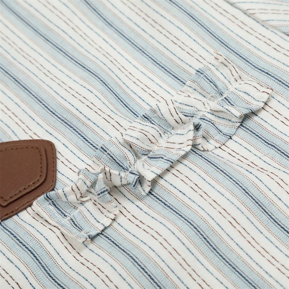 Vintage Men's loose casual Japanese retro vertical striped shirt Size US M / EU 48-50 / 2 - 4 Thumbnail