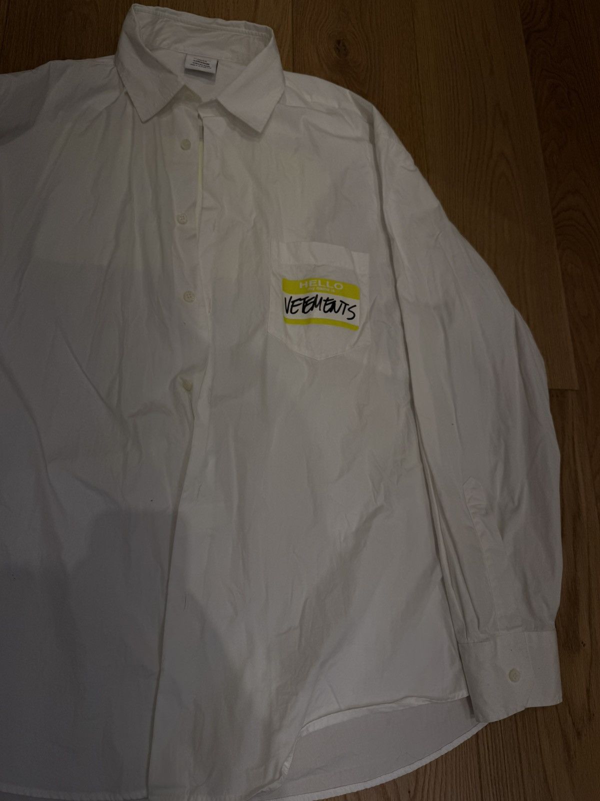 Vetements Hello my name is vetements shirt Size US L / EU 52-54 / 3 - 2 Thumbnail