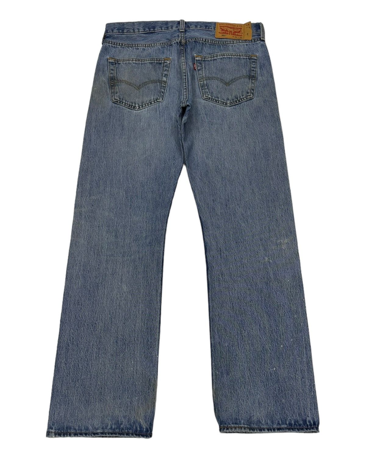 Levi's Vintage Levis 501 Y2K Acid Wash Distressed Denim Jeans Size US 34 / EU 50 - 2 Thumbnail