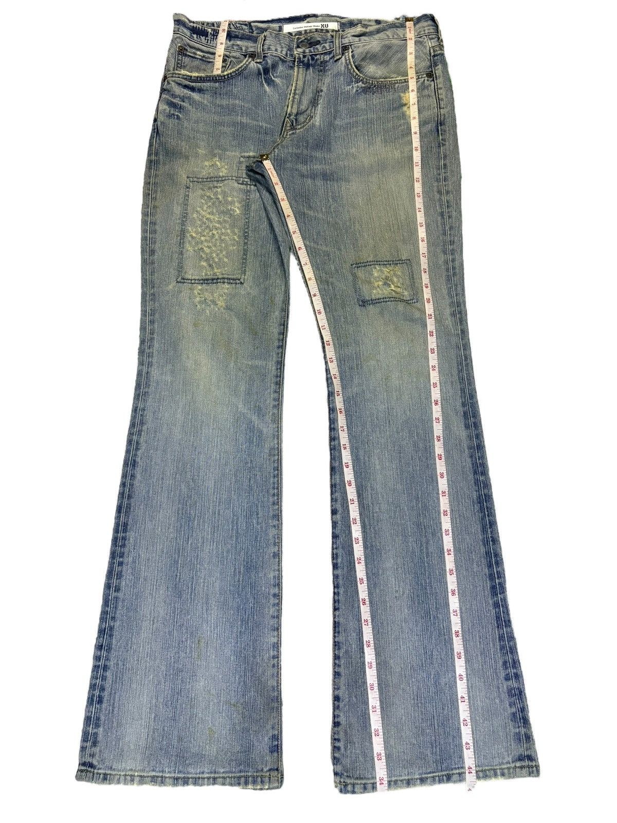 Edwin Exclusive Vintage Edwin Mud Wash Patched Flare Jeans Size US 34 / EU 50 - 13 Thumbnail