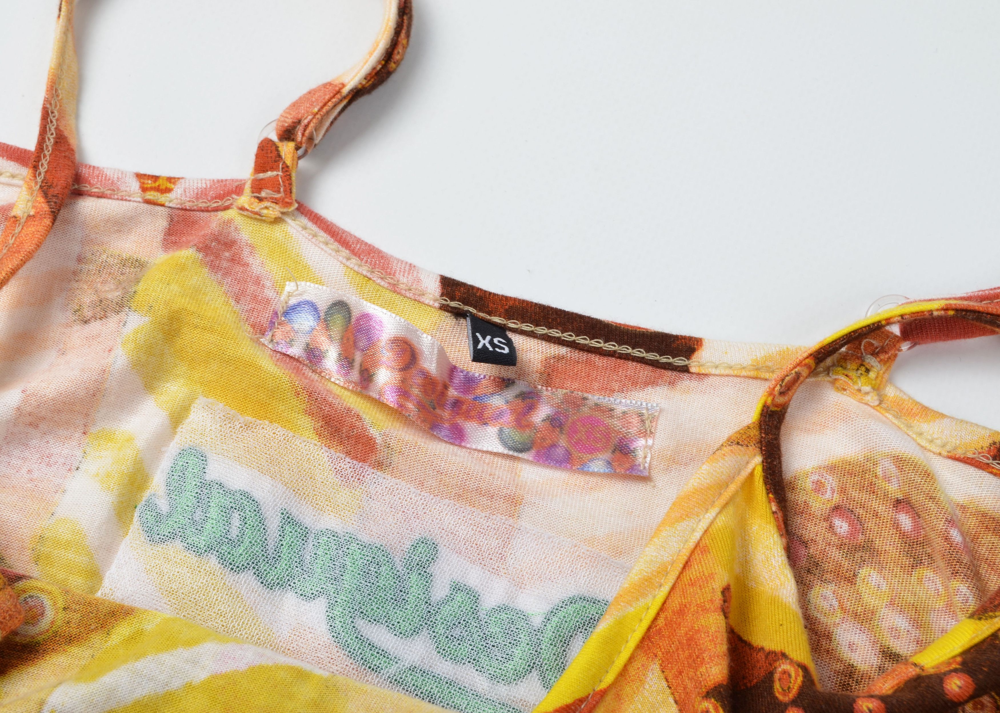 Desigual Vintage Desigual Y2K Fairy Boho Butterfly Cami Top Size XS / US 0-2 / IT 36-38 - 7 Thumbnail