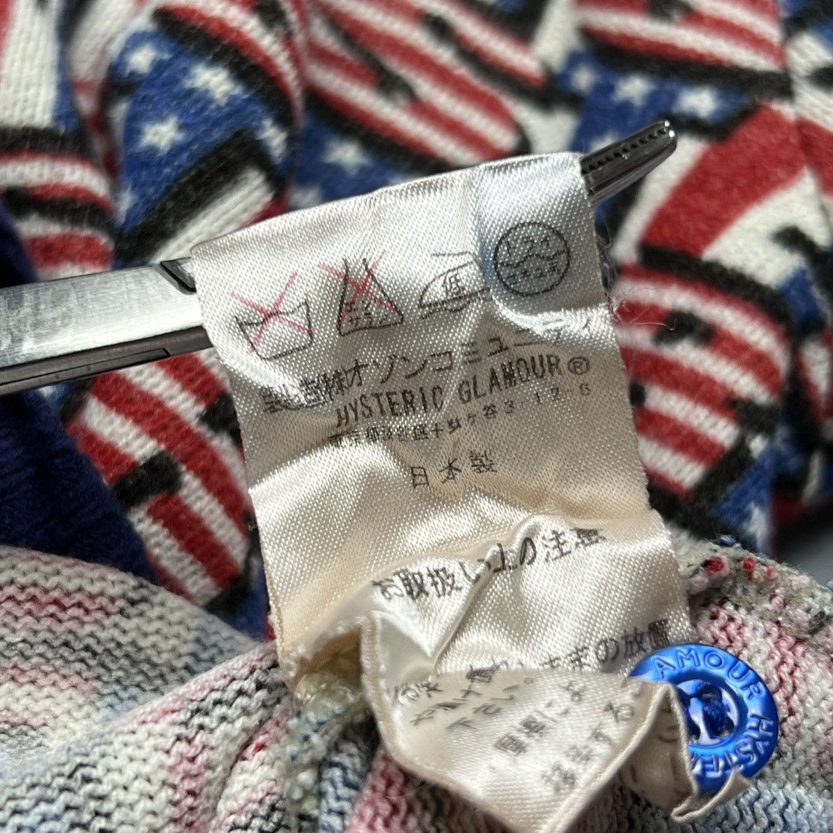 Hysteric Glamour Hysteric Glamour - American Flag Hysteric Script Cardigan Size ONE SIZE - 12 Thumbnail