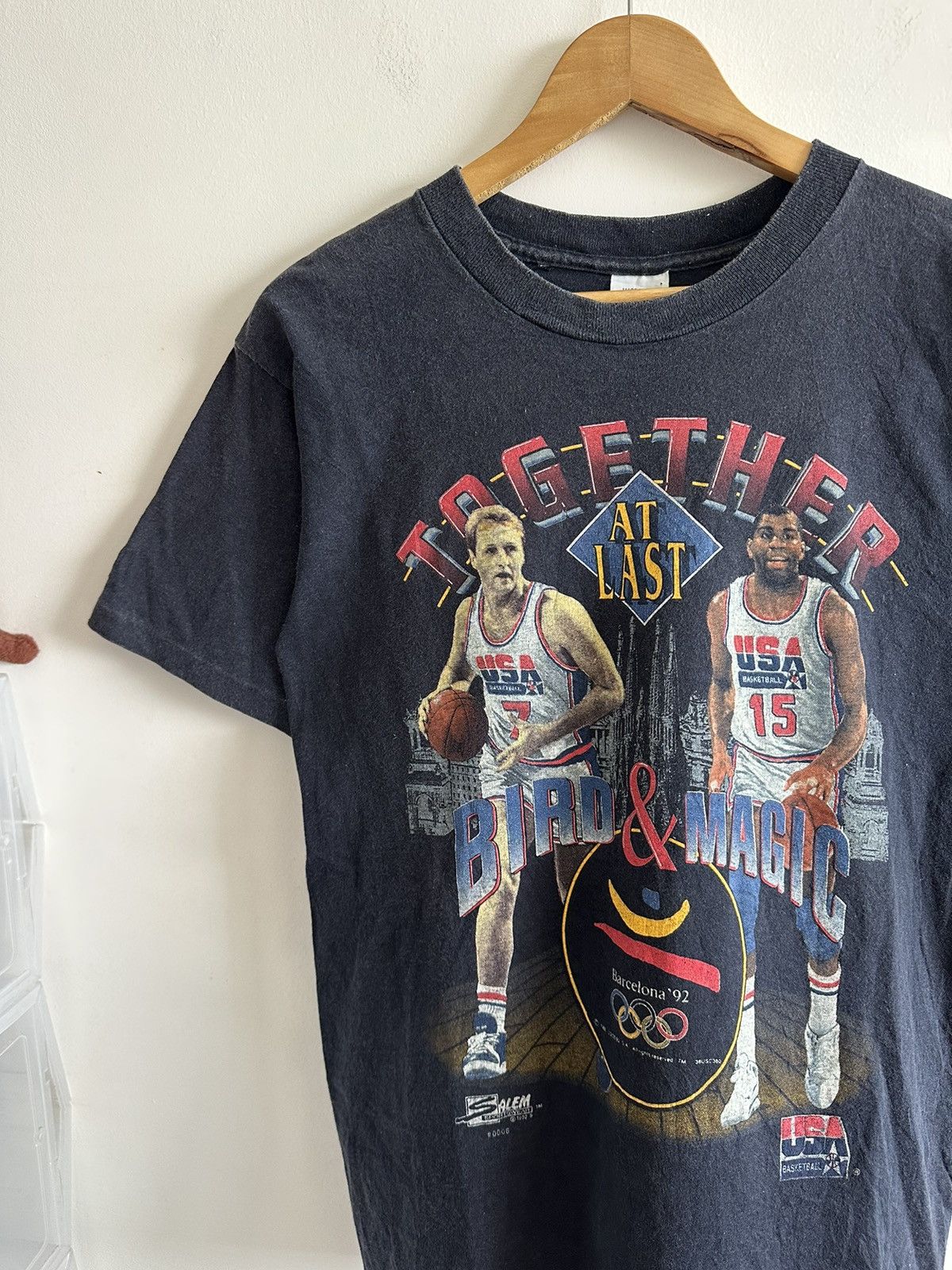 NBA Vintage 90’s NBA DREAM TEAM LARRY BIRD MAGIC JOHNSON Size US M / EU 48-50 / 2 - 1 Thumbnail