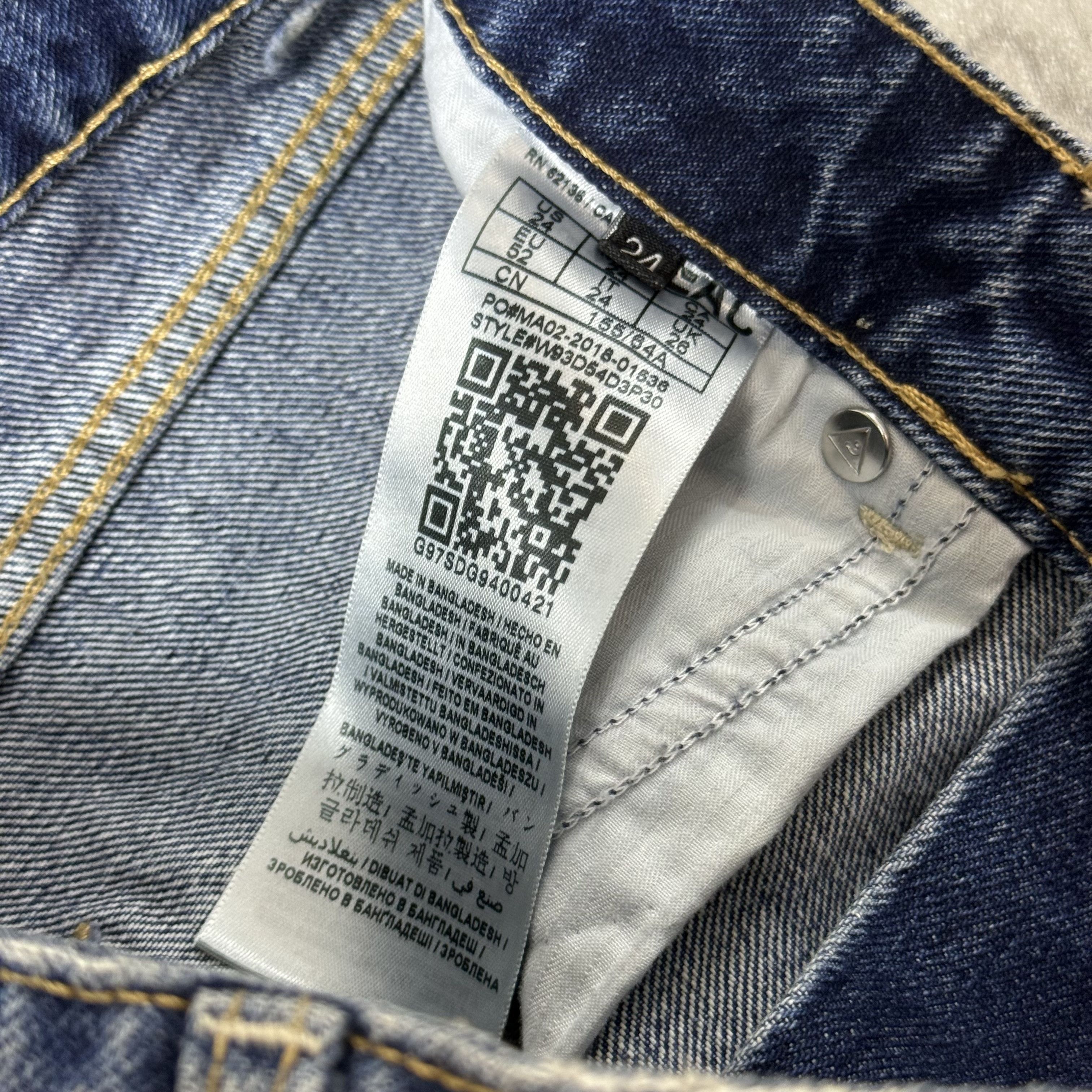 Guess Guess Women's Midi Denim Stonewashed Skirt Jeans 24 Size 24" / US 00 / IT 34 - 14 Thumbnail