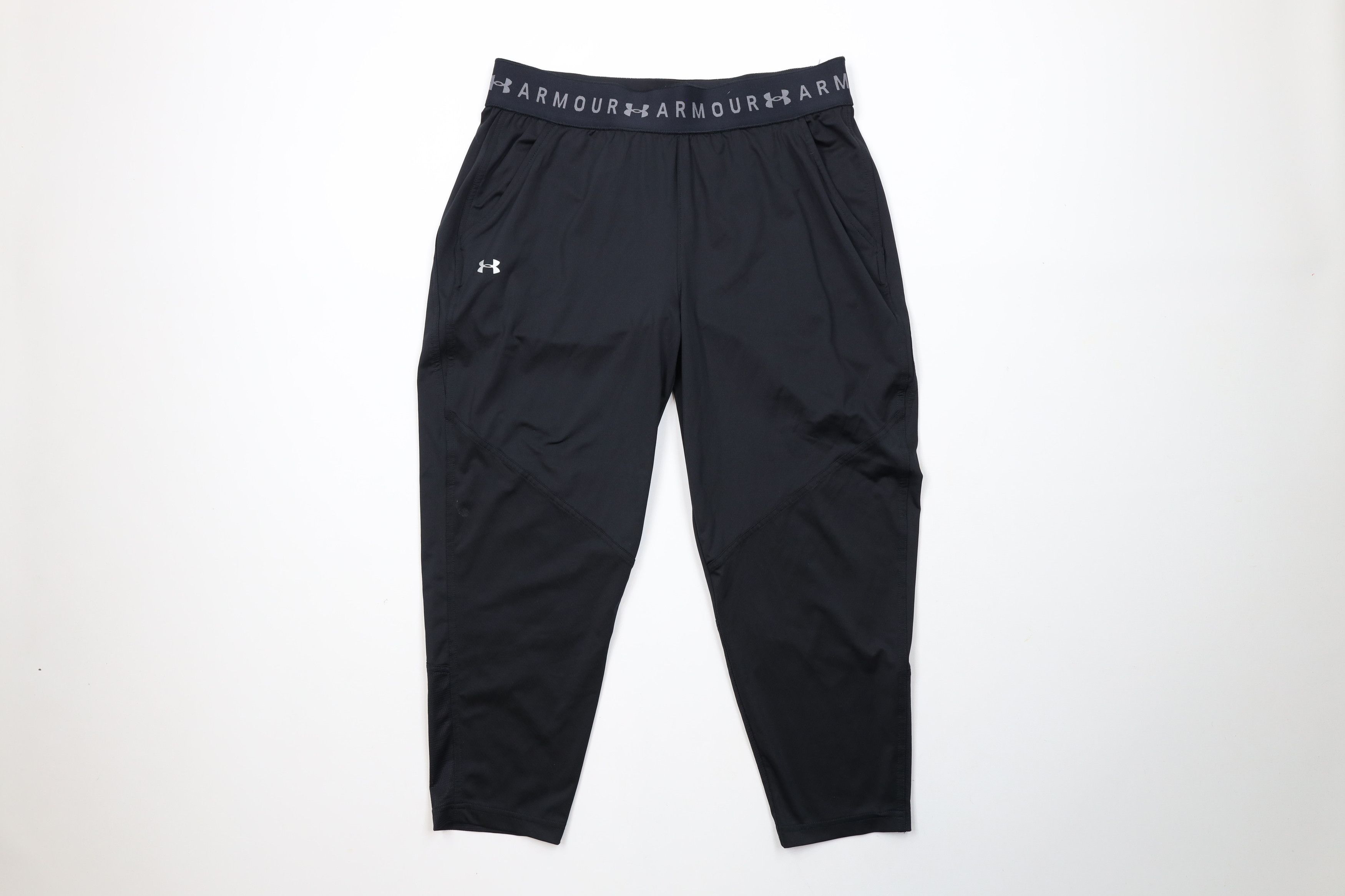 Under Armour × Vintage Under Armour Spell Compression Sport Crop Pants Capris Black Size 28" / US 6 / IT 42 - 1 Thumbnail