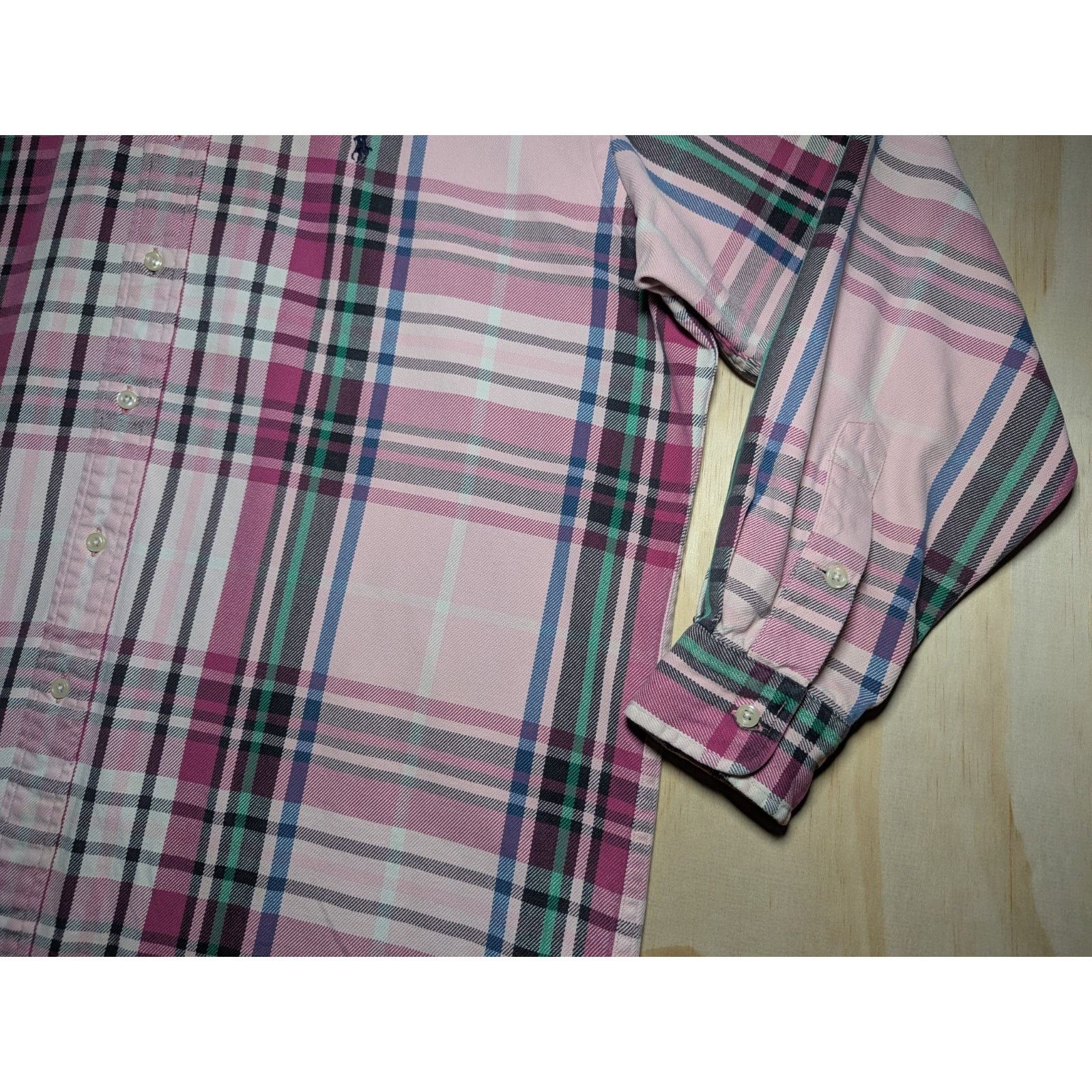 Polo Ralph Lauren Ralph Lauren Men's Large Blake Heavy Button Down Shirt Pink Size US L / EU 52-54 / 3 - 6 Thumbnail