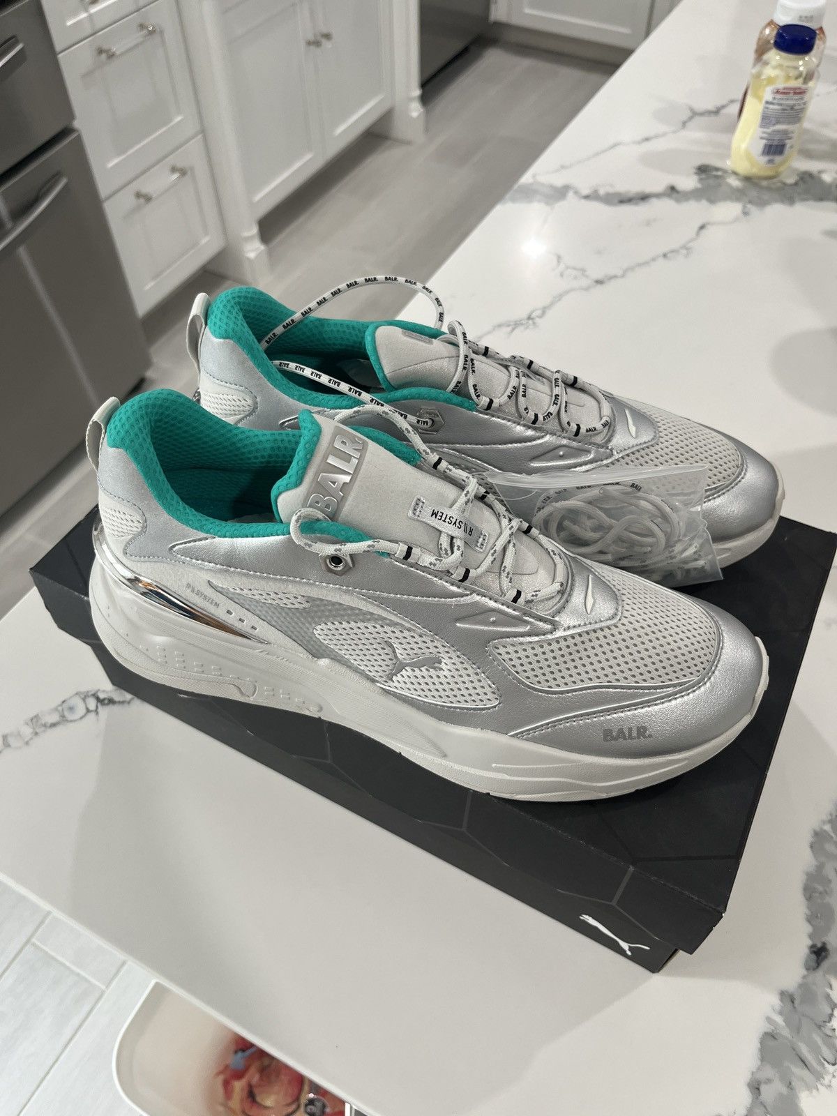 Puma Size 12 - PUMA BALR. x RS-Fast Silver Size US 12 / EU 45 - 2 Thumbnail