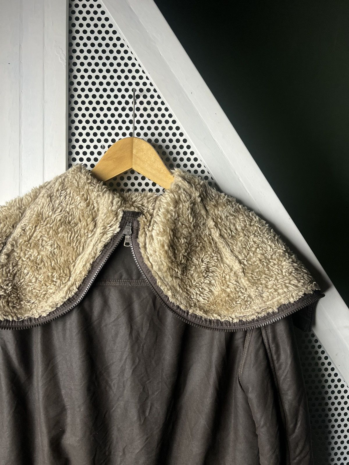 Emporio Armani Vintage Armani Exchange Waxed Fur N2B Jacket Split Hood Size US S / EU 44-46 / 1 - 7 Thumbnail