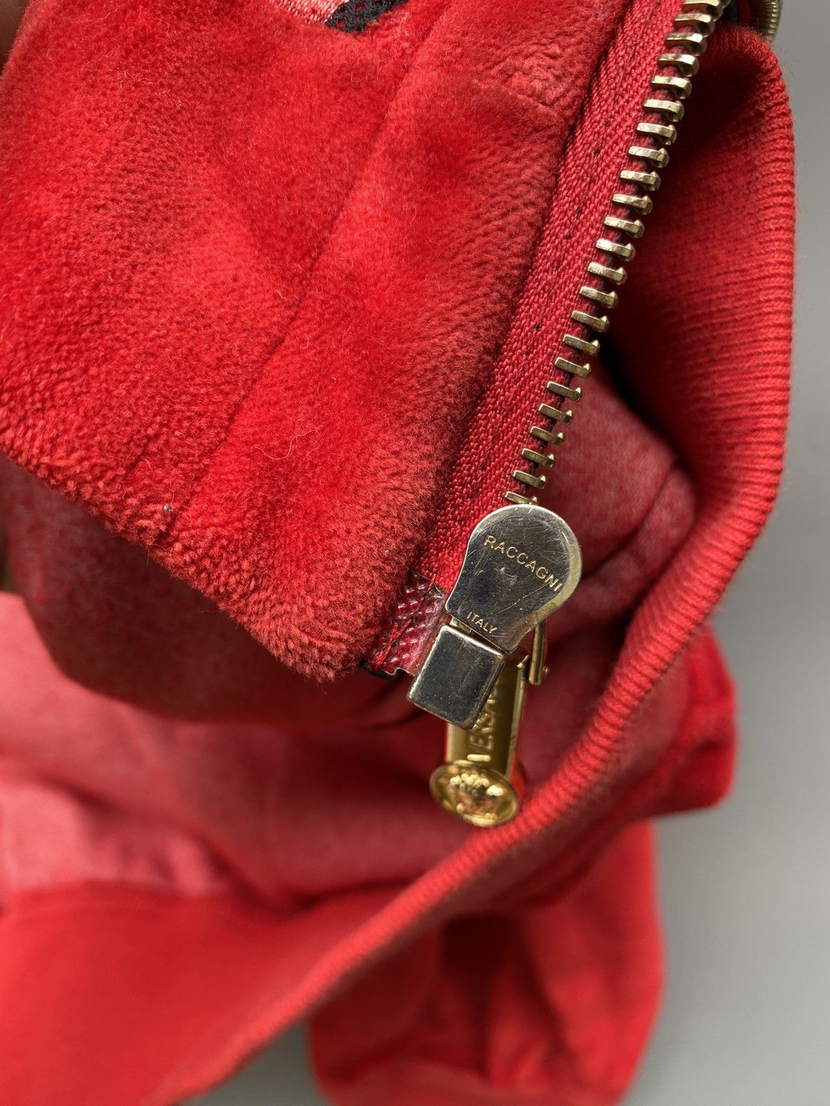 Versace Versace Velour Track Jacket with Leather Patch Medusa Size US M / EU 48-50 / 2 - 15 Thumbnail