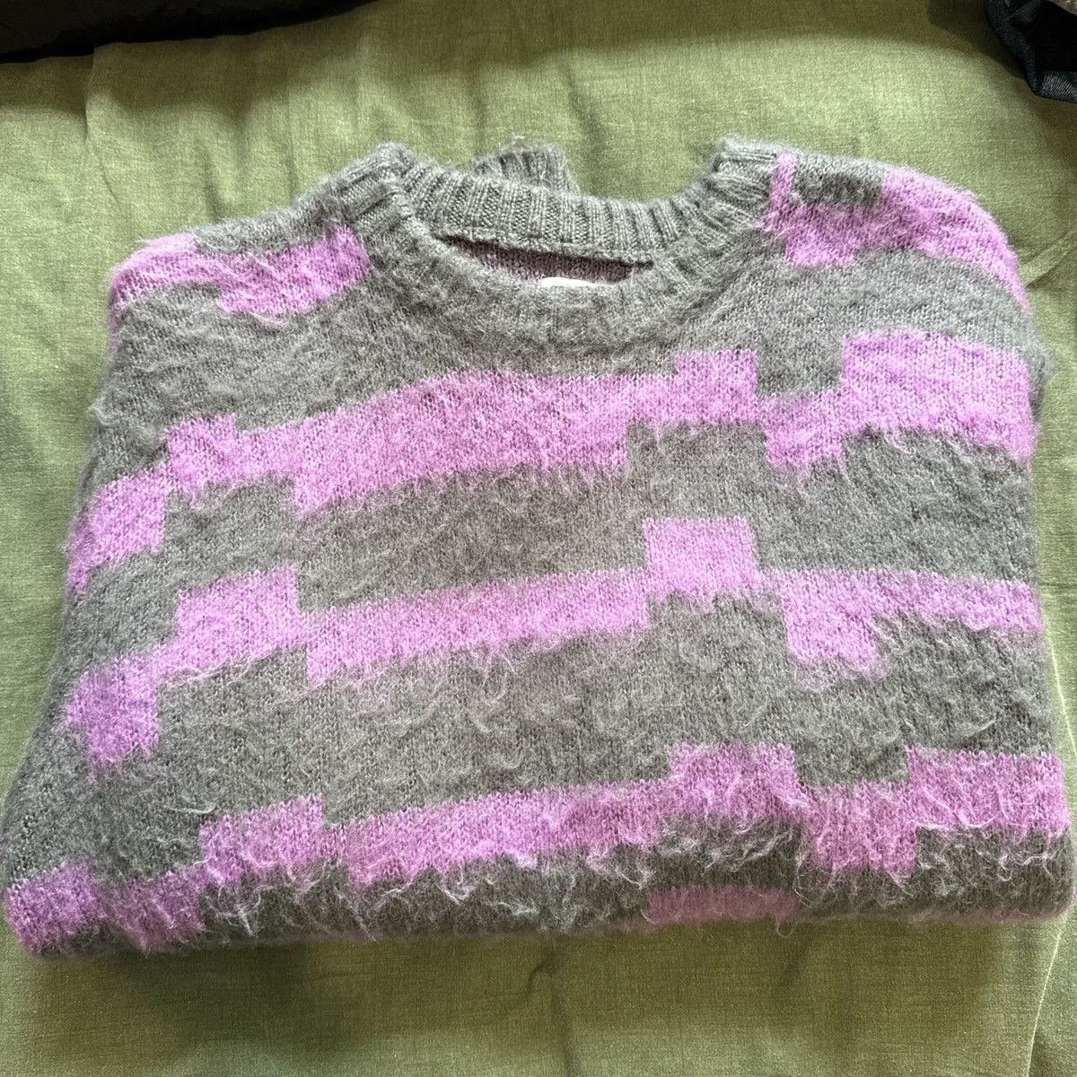 Obey Obey Signal Sweater – Rare Grey & Purple Colourway Size US M / EU 48-50 / 2 - 2 Thumbnail