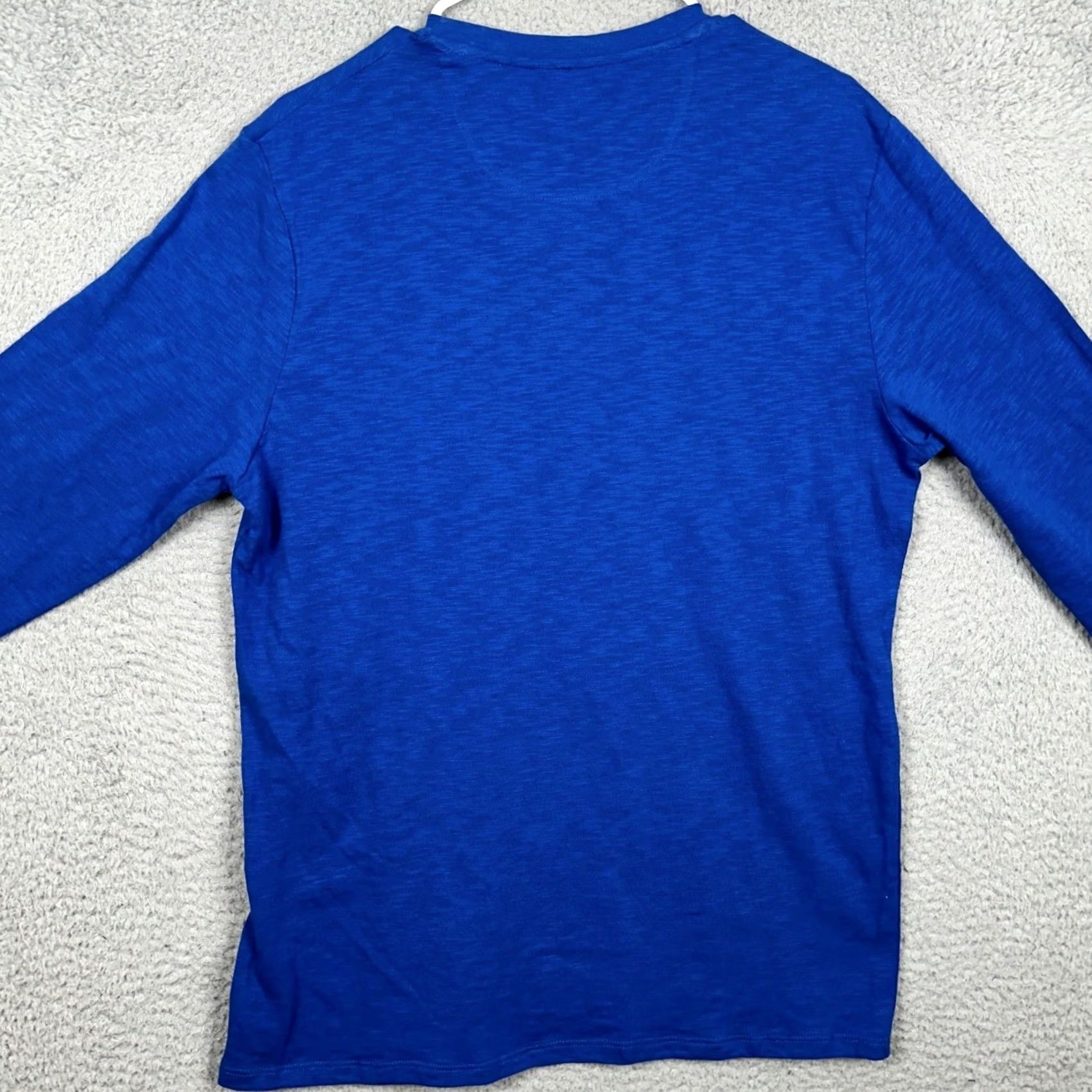 Buffalo David Bitton Buffalo David Bitton T-Shirt Mens Large Blue Henley Tee Pocket Long Sleeve Size US L / EU 52-54 / 3 - 2 Thumbnail