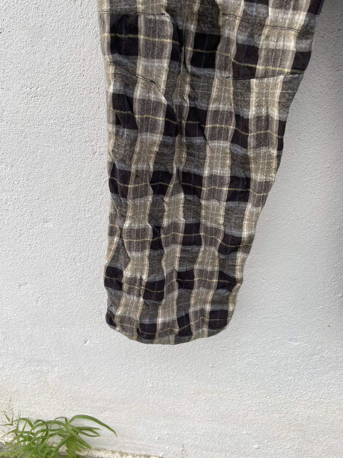 If Six Was Nine × Kenzo Kenzo Homme Checked Long Zipper Back Side Pants Size US 38 / EU 54 - 9 Thumbnail