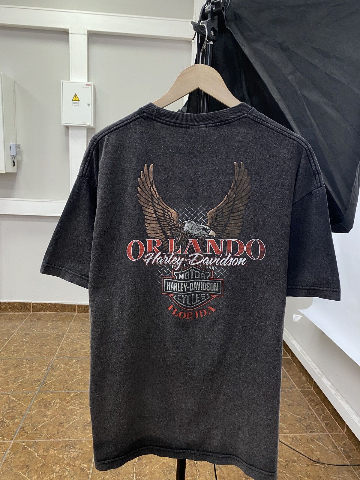 Harley Davidson 🇺🇸 Vintage Y2K Harley Davidson Orlando Florida USA Choppers Size US XL / EU 56 / 4 - 1 Thumbnail