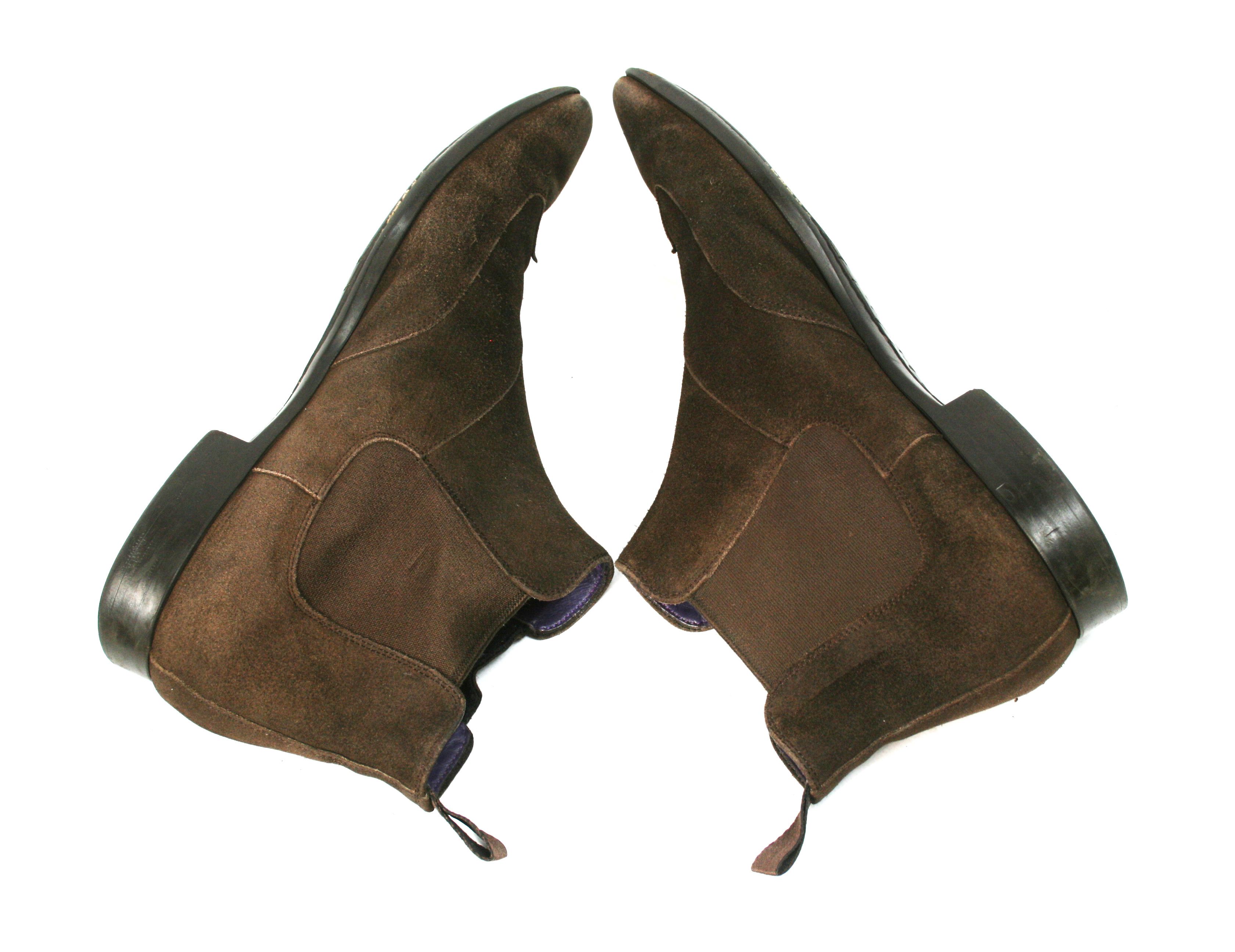 Santoni Suede Chelsea Boots Size US 9.5 / EU 42-43 - 8 Thumbnail