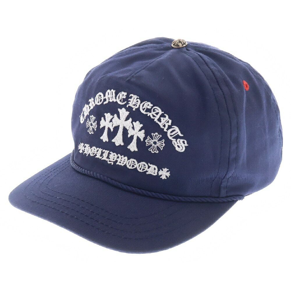 Chrome Hearts Triple Cross Embroidered Baseball Cap Navyred