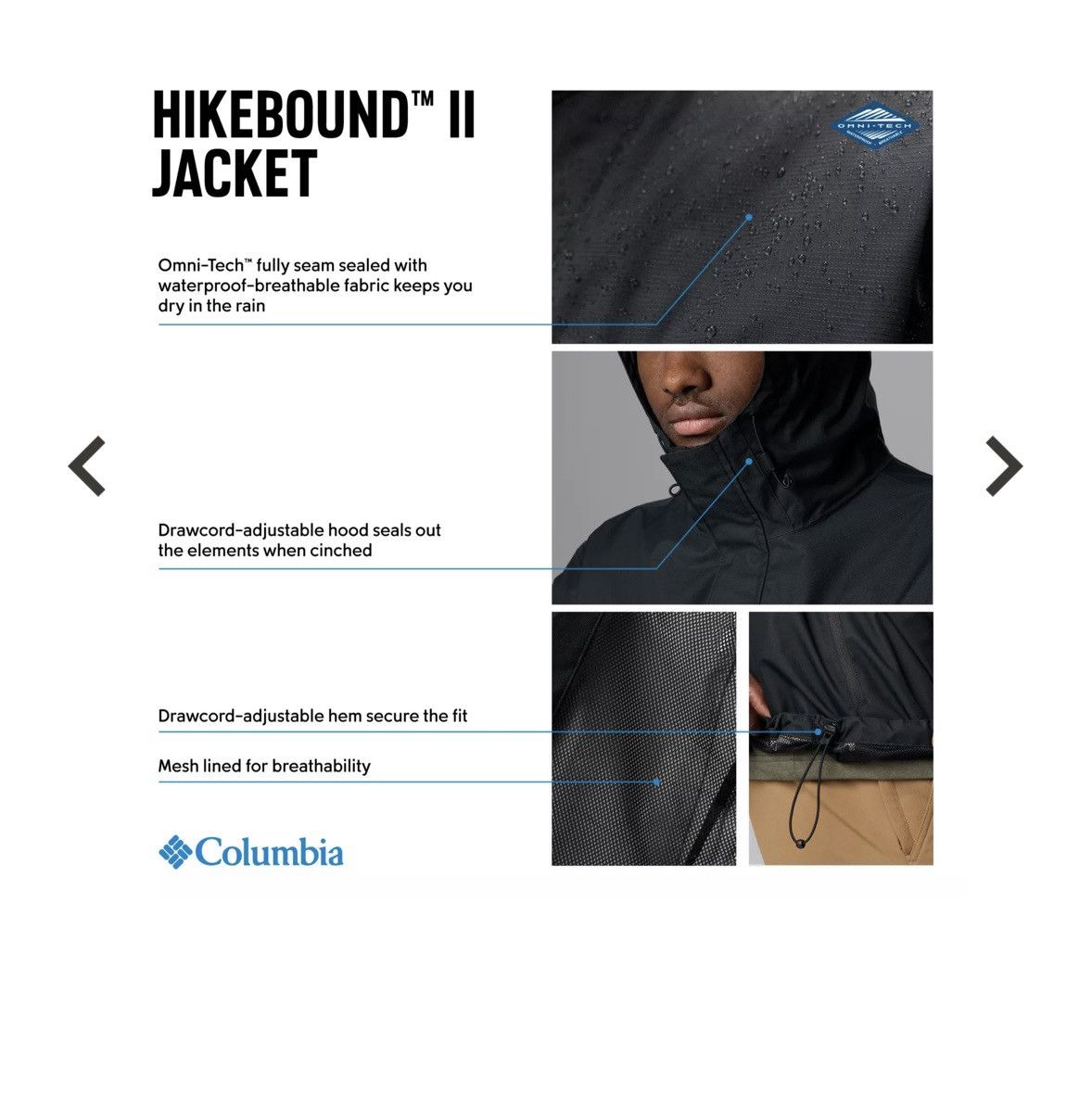Columbia Columbia Men's Hikebound II Jacket Size US L / EU 52-54 / 3 - 3 Thumbnail