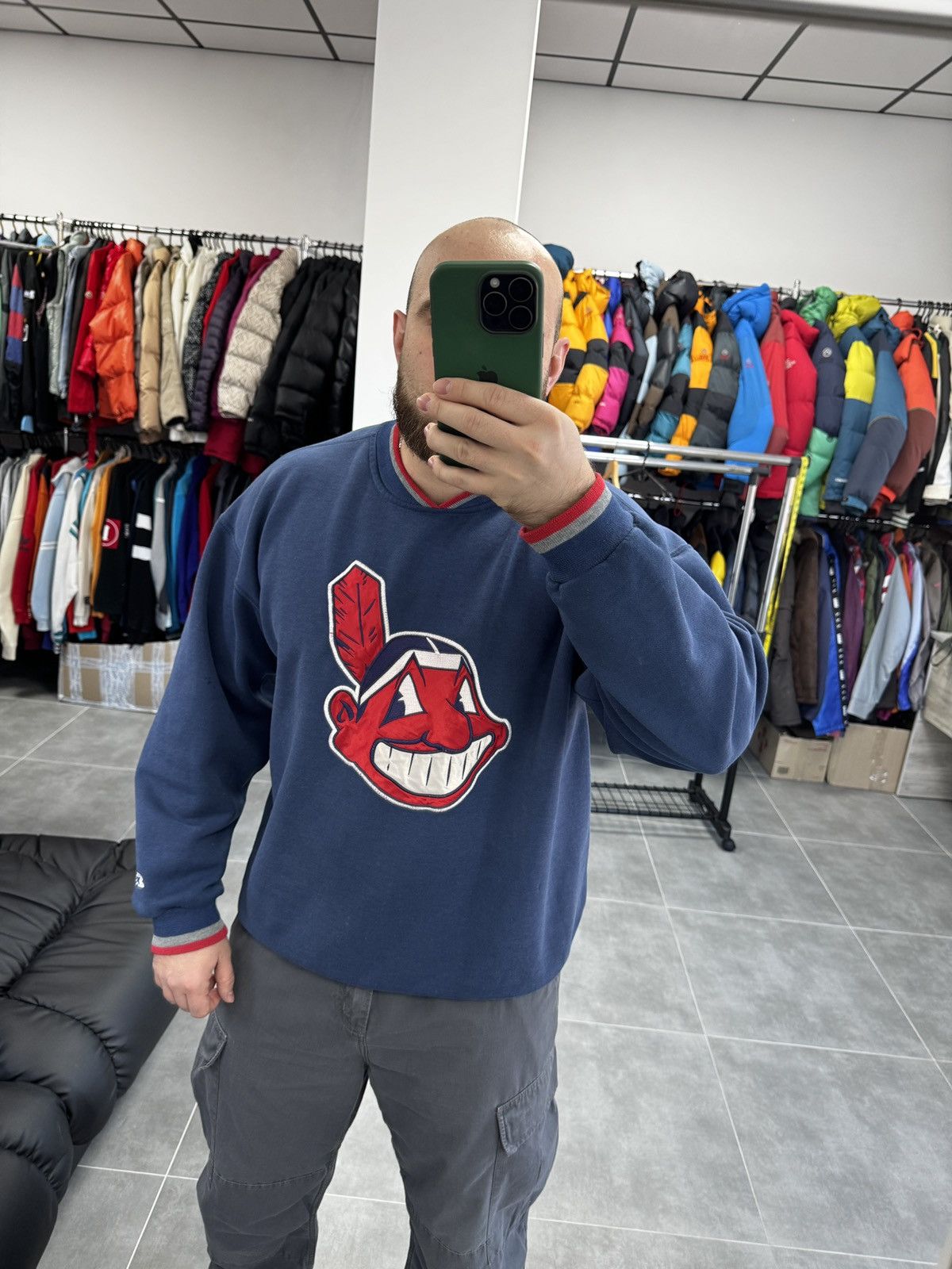 Starter Vintage Starter Cleveland Guardians Indians Sweatshirt Men Size US L / EU 52-54 / 3 - 2 Thumbnail