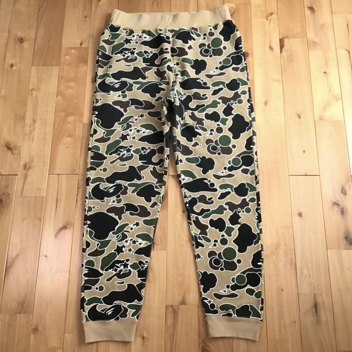 Bape BAPE STA camo yellow sweat pants a bathing ape star ☆size M