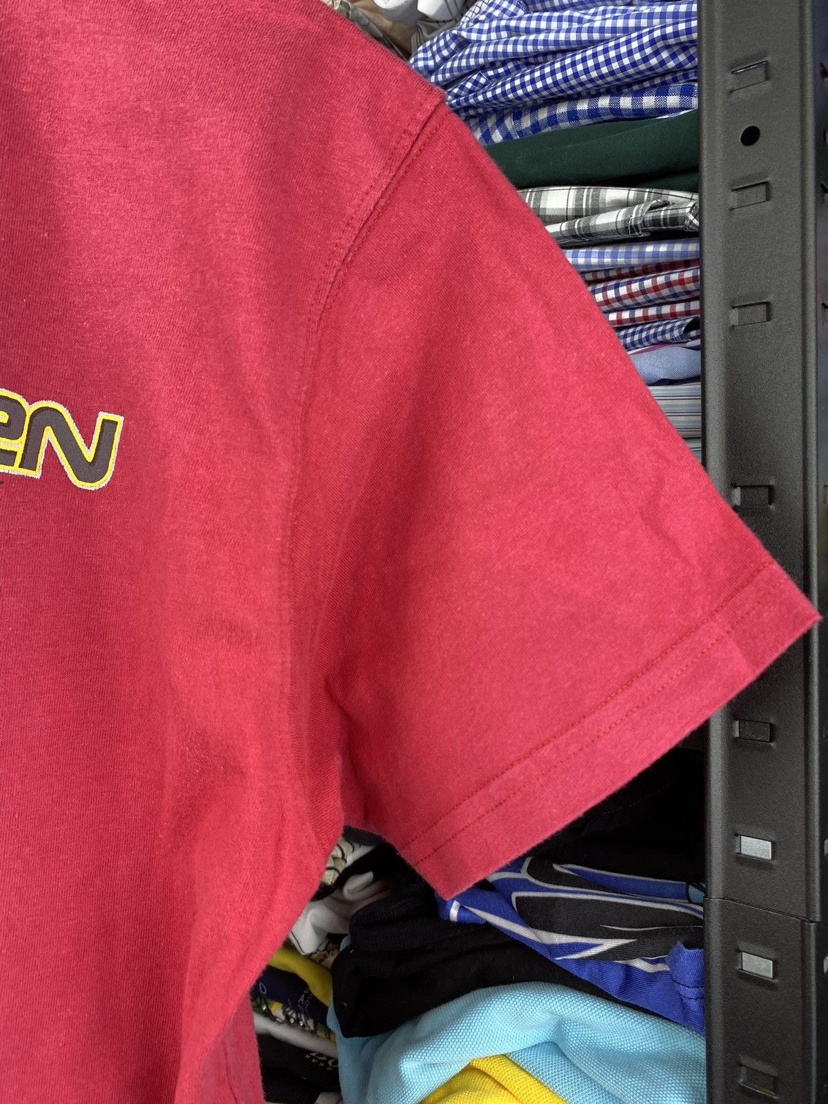 Helly Hansen × Vintage 🔥Vntg Helly Hansen Red Shirt Cyber Logo Opium Tee mens Size US S / EU 44-46 / 1 - 10 Thumbnail