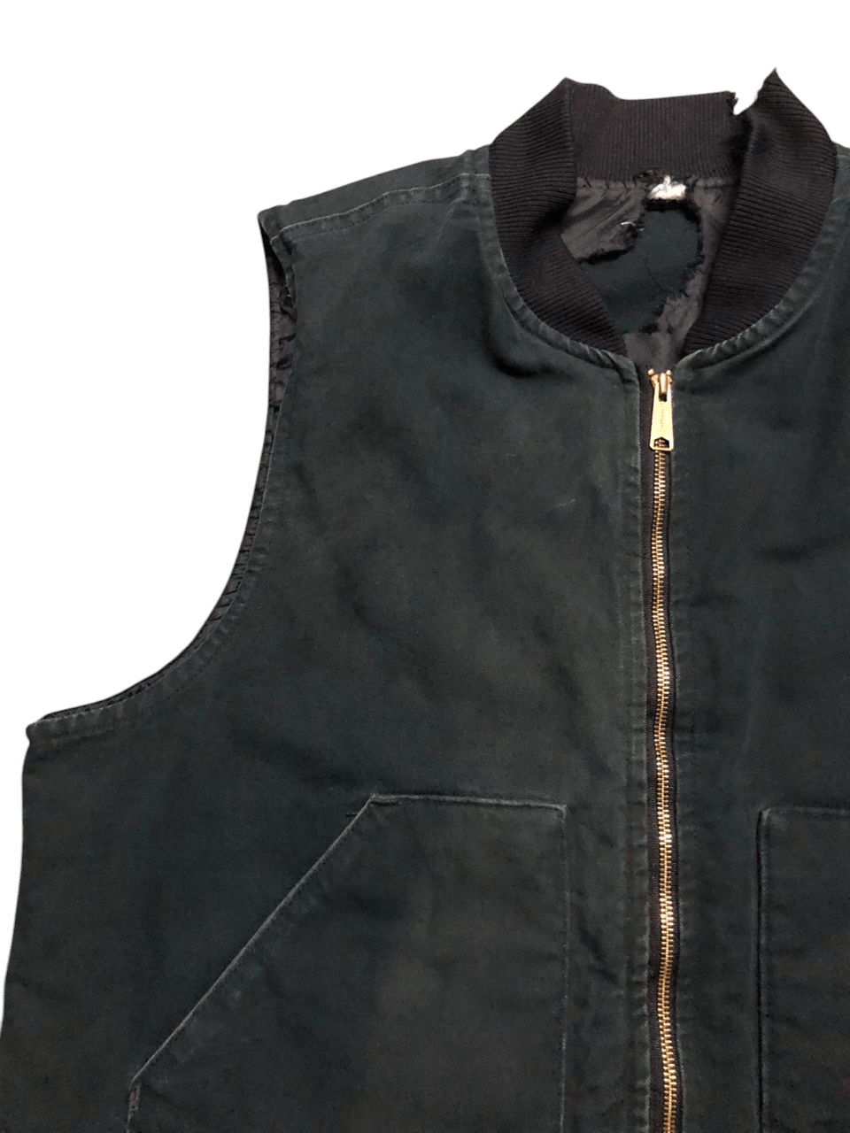 Carhartt Carhartt Quilted Dark Green Vest Faded Distressed Size US L / EU 52-54 / 3 - 6 Thumbnail
