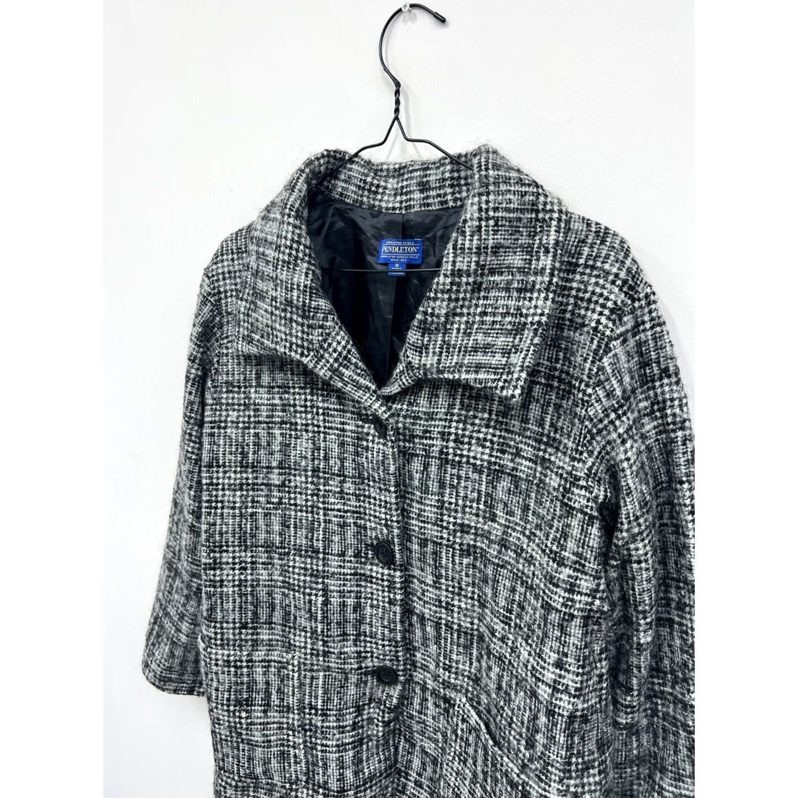 Pendleton Pendleton Wool Tweed Coat Jacket Women Size M Gray Tweed Coat Jacket Women M Size M / US 6-8 / IT 42-44 - 2 Thumbnail