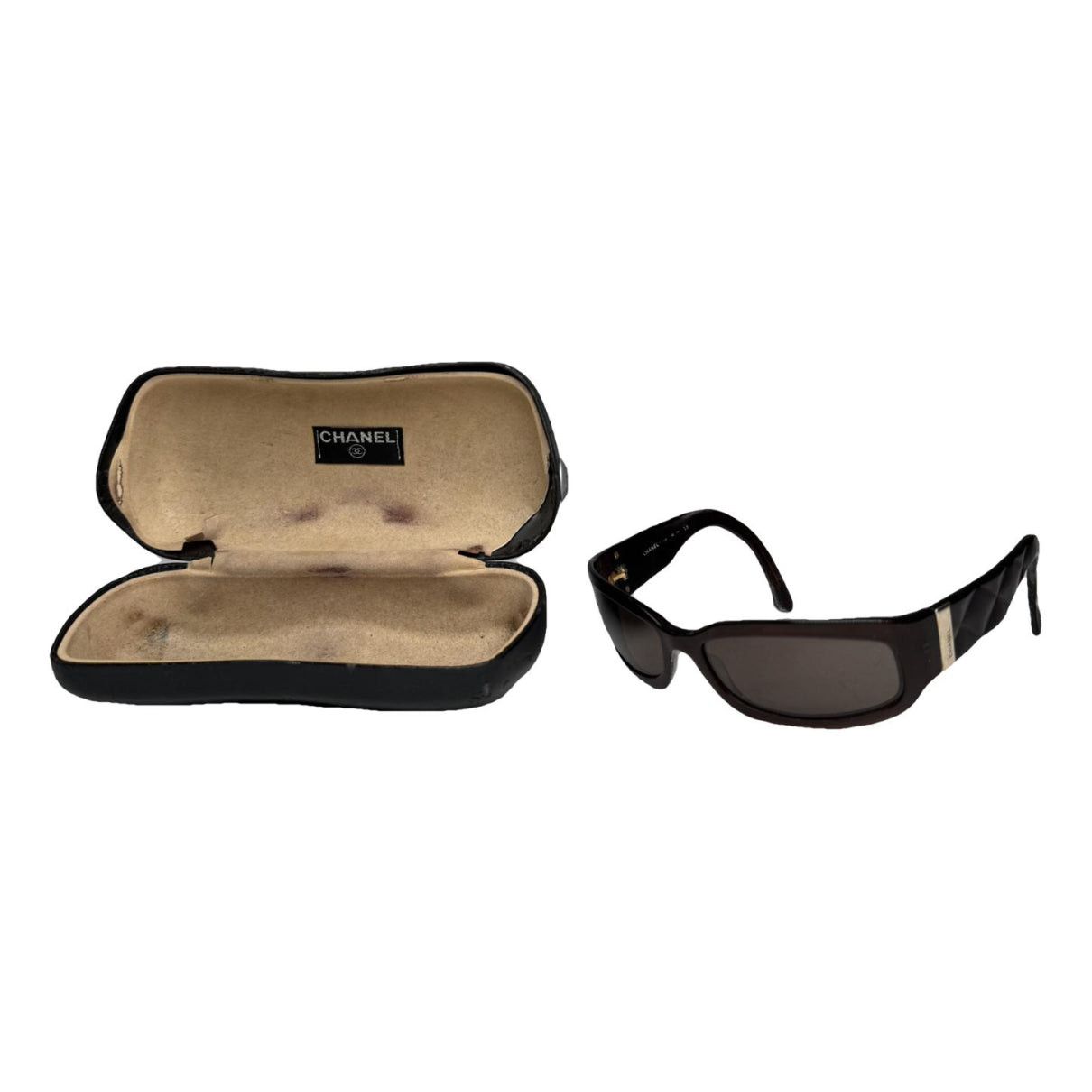 Chanel Brown Plastic Sunglasses Size ONE SIZE - 1 Thumbnail