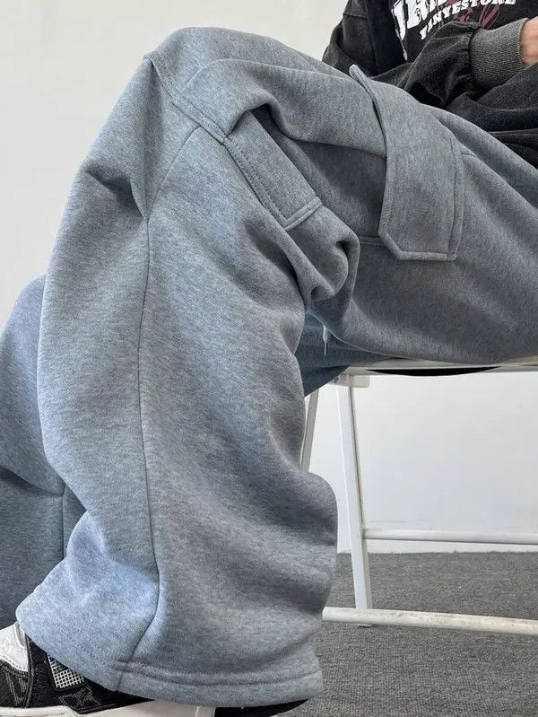 Designer Yoshi x Kita Grey Cargo Pocket sweatpants Loose Baggy fit Size US 34 / EU 50 - 8 Thumbnail