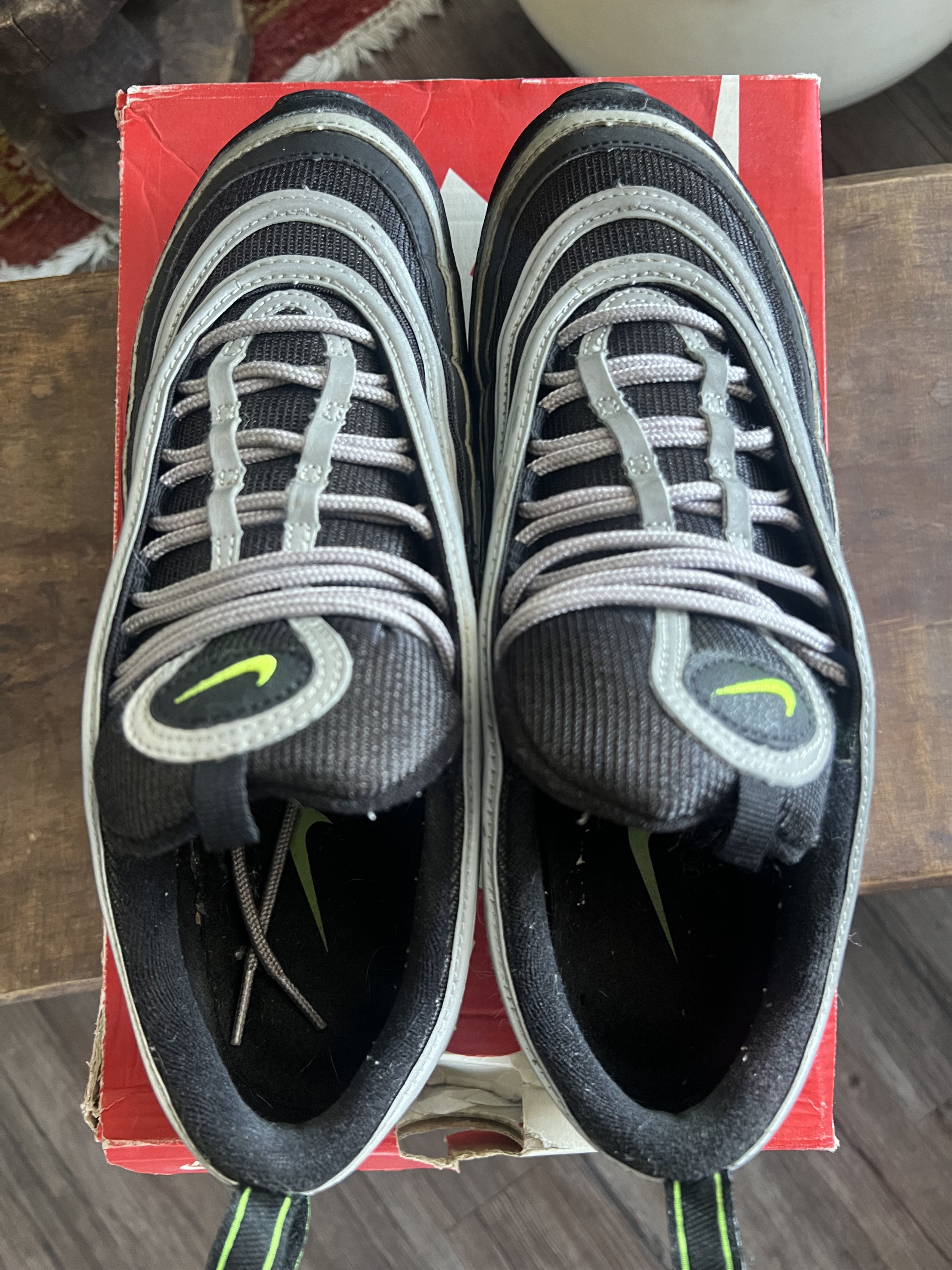 Nike Air Max 97 OG QS 'Neon' Size US 10 / EU 43 - 6 Thumbnail
