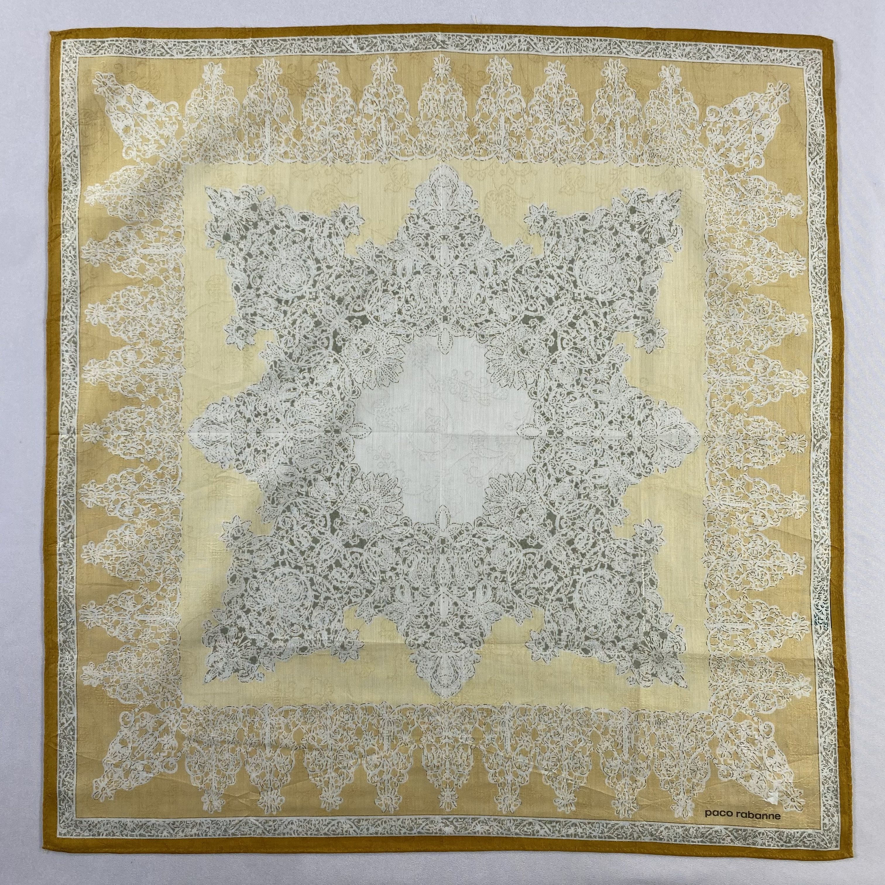 Vintage Paco Rabanne Handkerchief / Neckerchief / Bandana-P1682 Size ONE SIZE - 1 Thumbnail