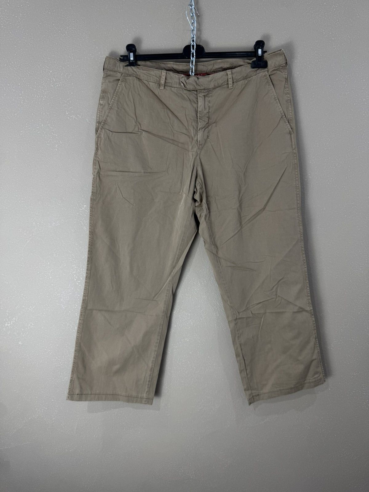 Prada Prada cropped casual formal pants size 46 vintage grey Size US 38 / EU 54 - 1 Thumbnail